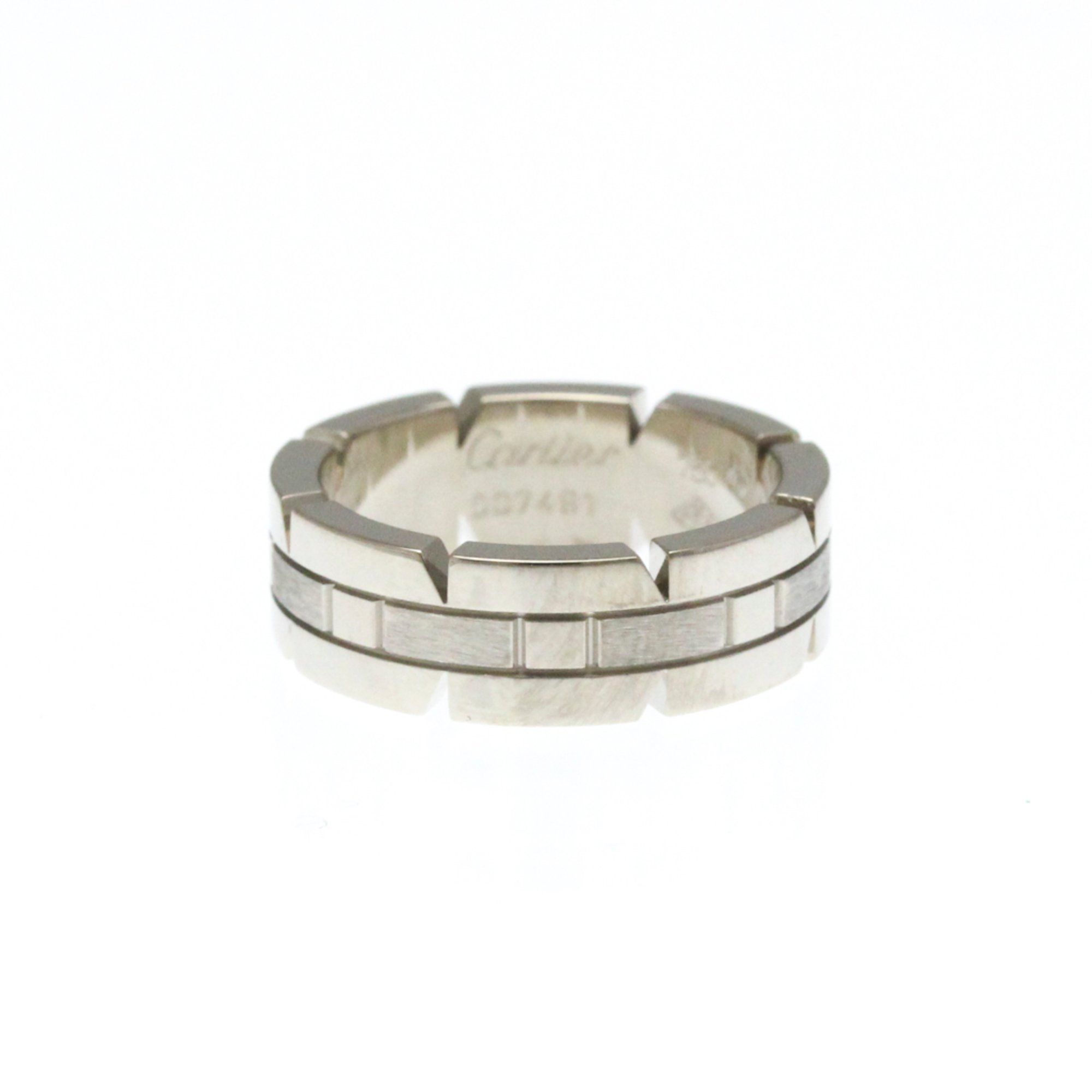Cartier Tank Française Ring White Gold (18K) Fashion No Stone Band Ring Silver
