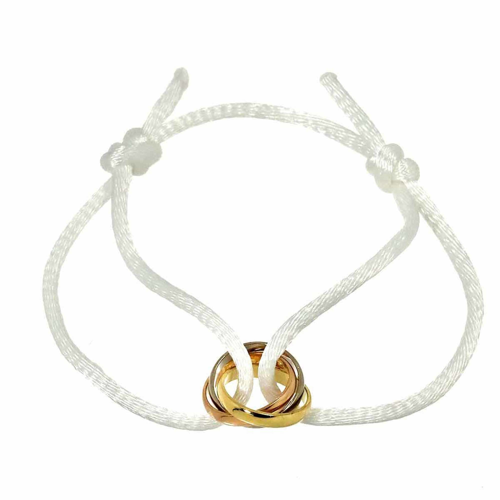 Cartier Trinity Bracelet in 18K Yellow Gold, White and PG 750, a three-tone design.
