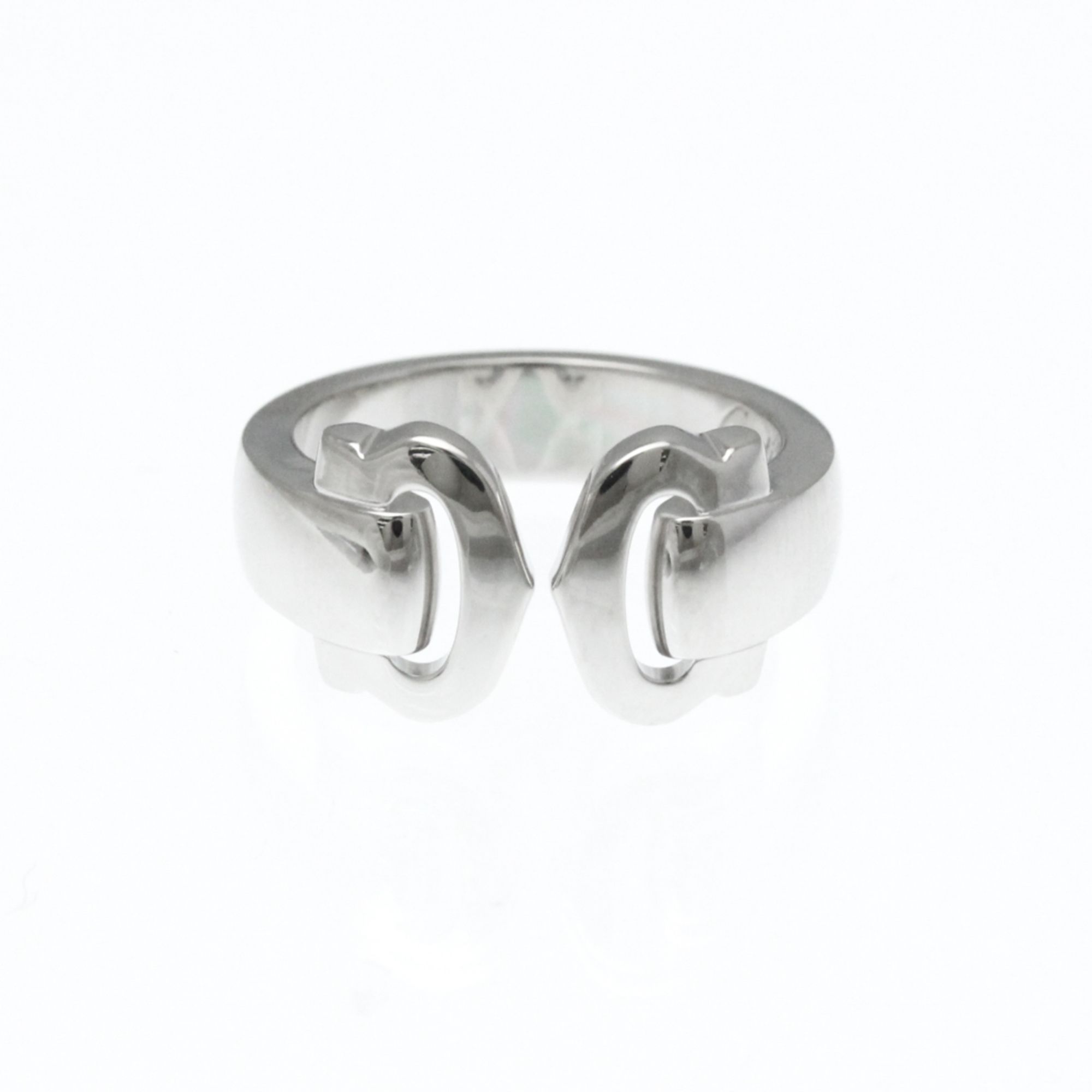 Cartier Bouclé Ring White Gold (18K) Fashion No Stone Band Ring Silver