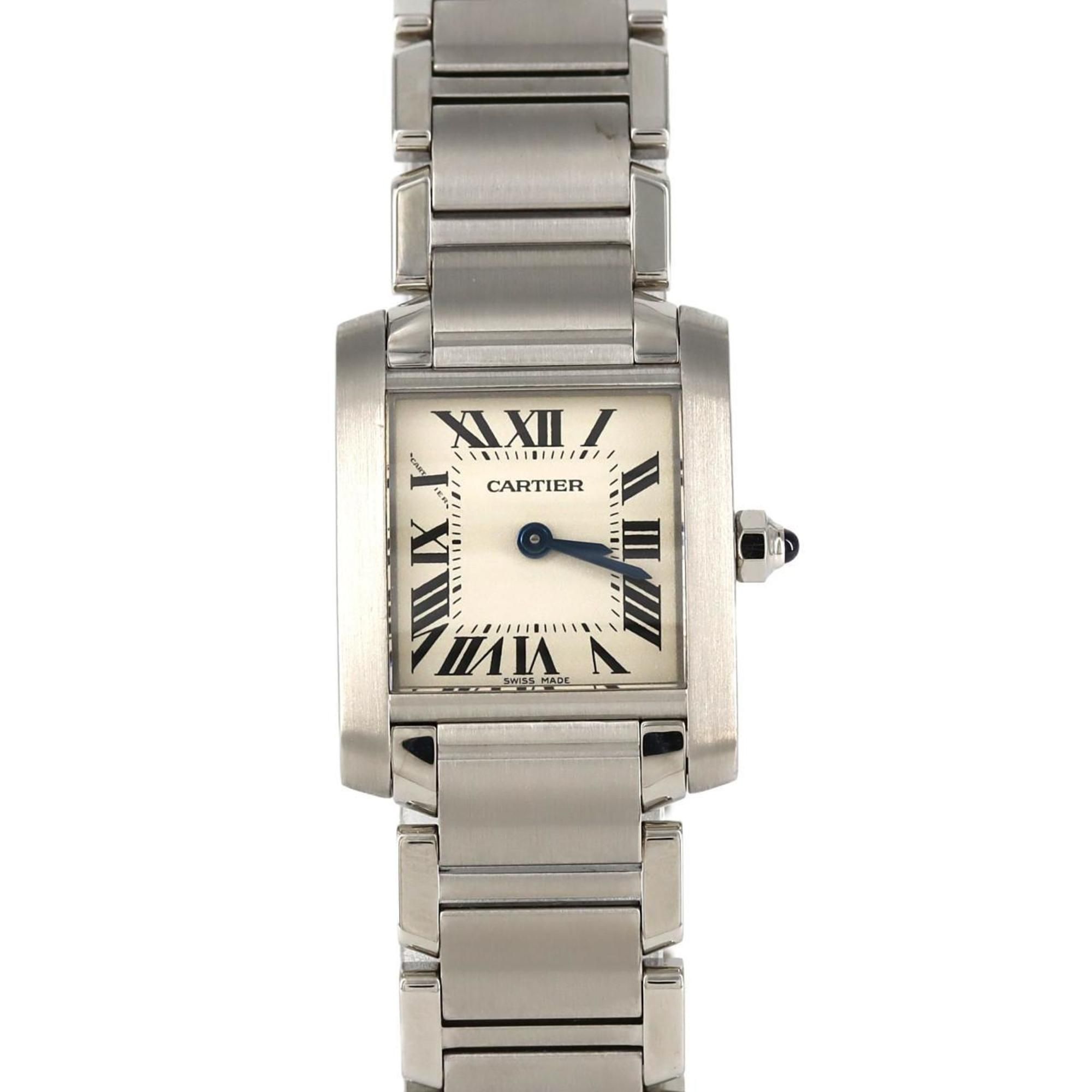 Cartier Tank Francaise SM W51008Q3 SS Wristwatch Quartz