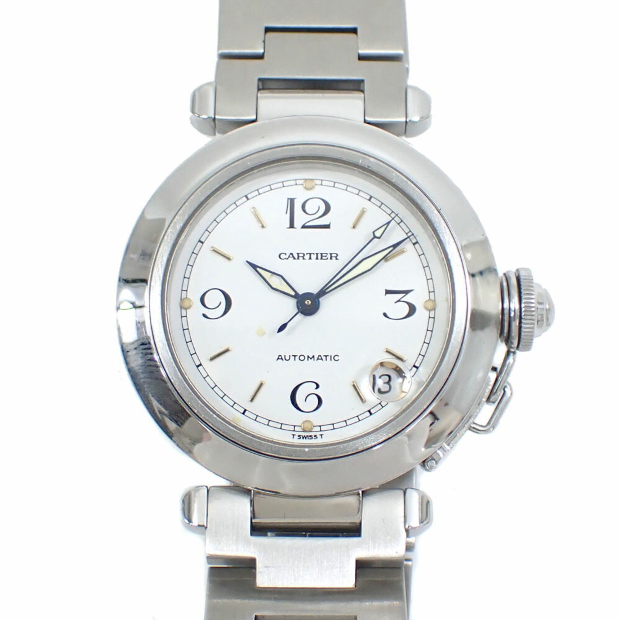 Cartier Pasha C Women's Automatic Watch, Stainless Steel, W31015M7, Mechanical