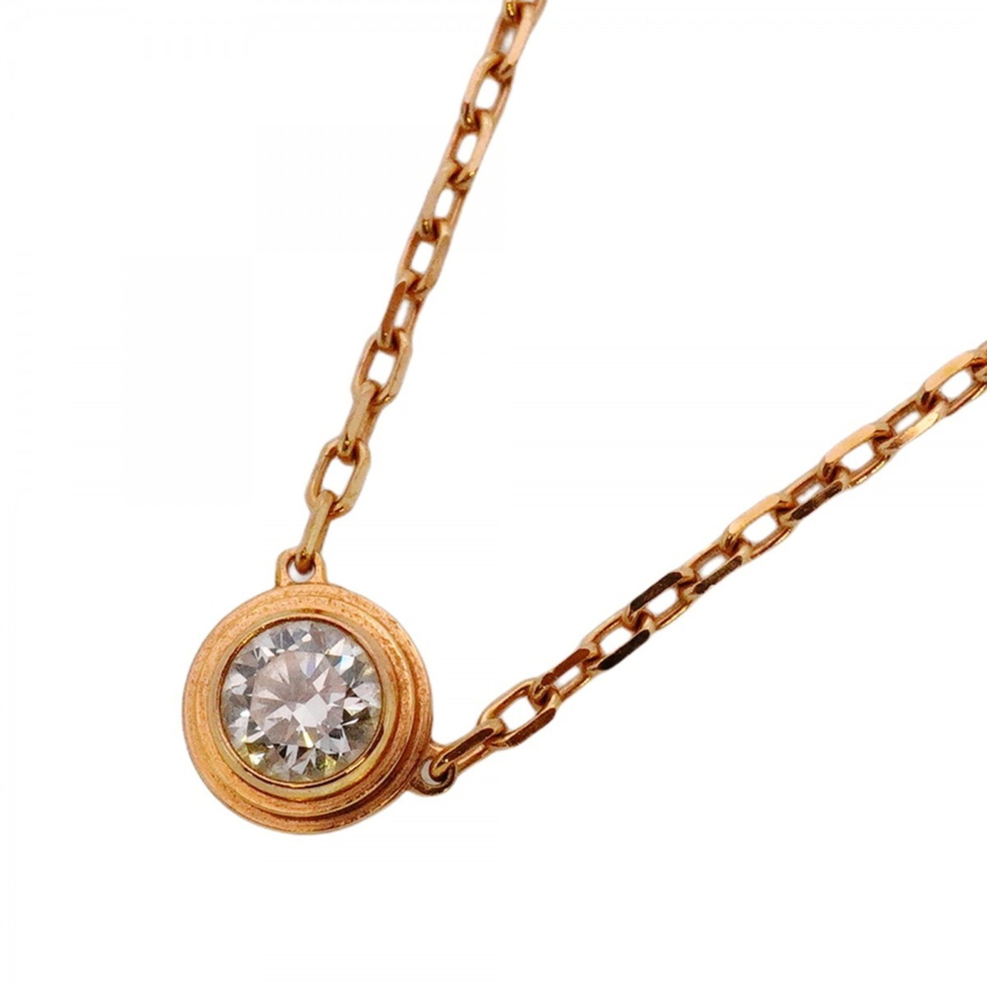 Cartier Amour LM 1PD Necklace in 18K Pink Gold with Diamonds for Women