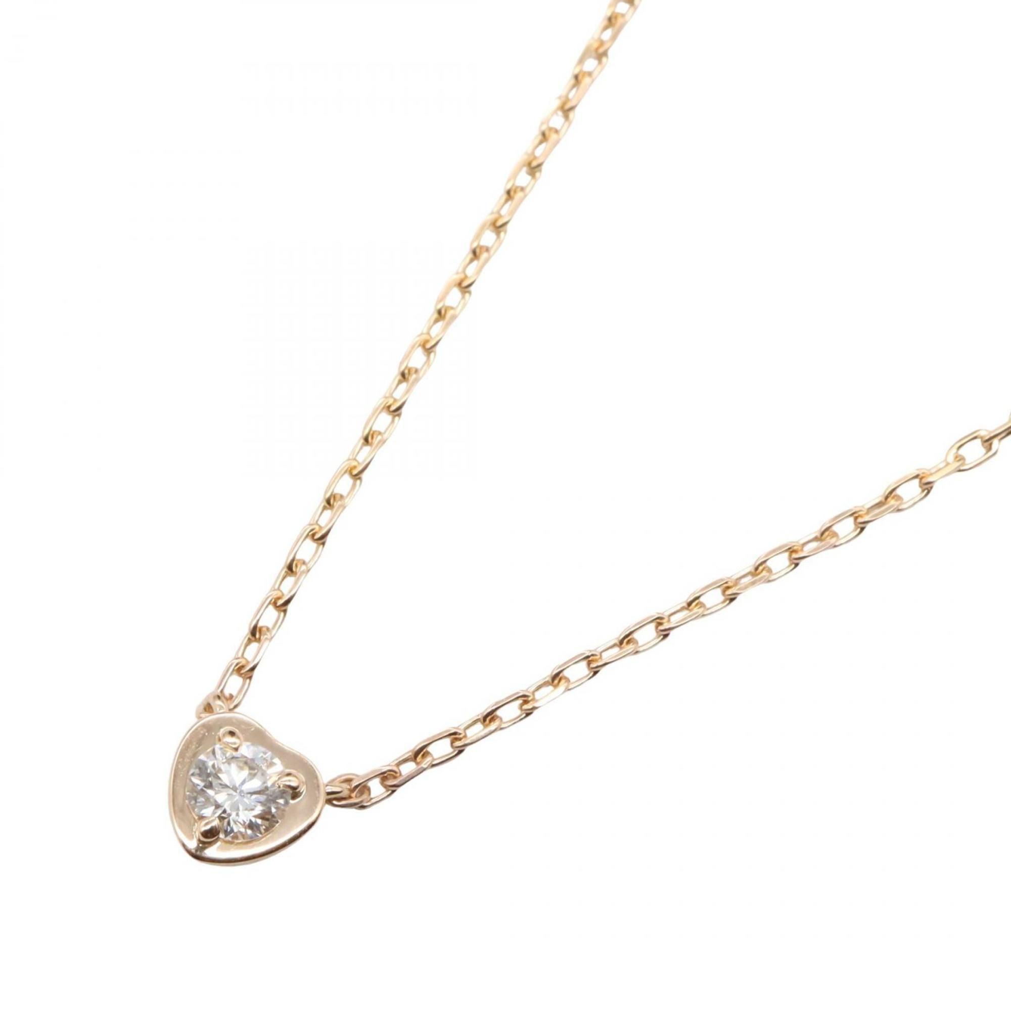 Cartier Amour Heart Necklace in 18K Pink Gold with Diamonds for Women