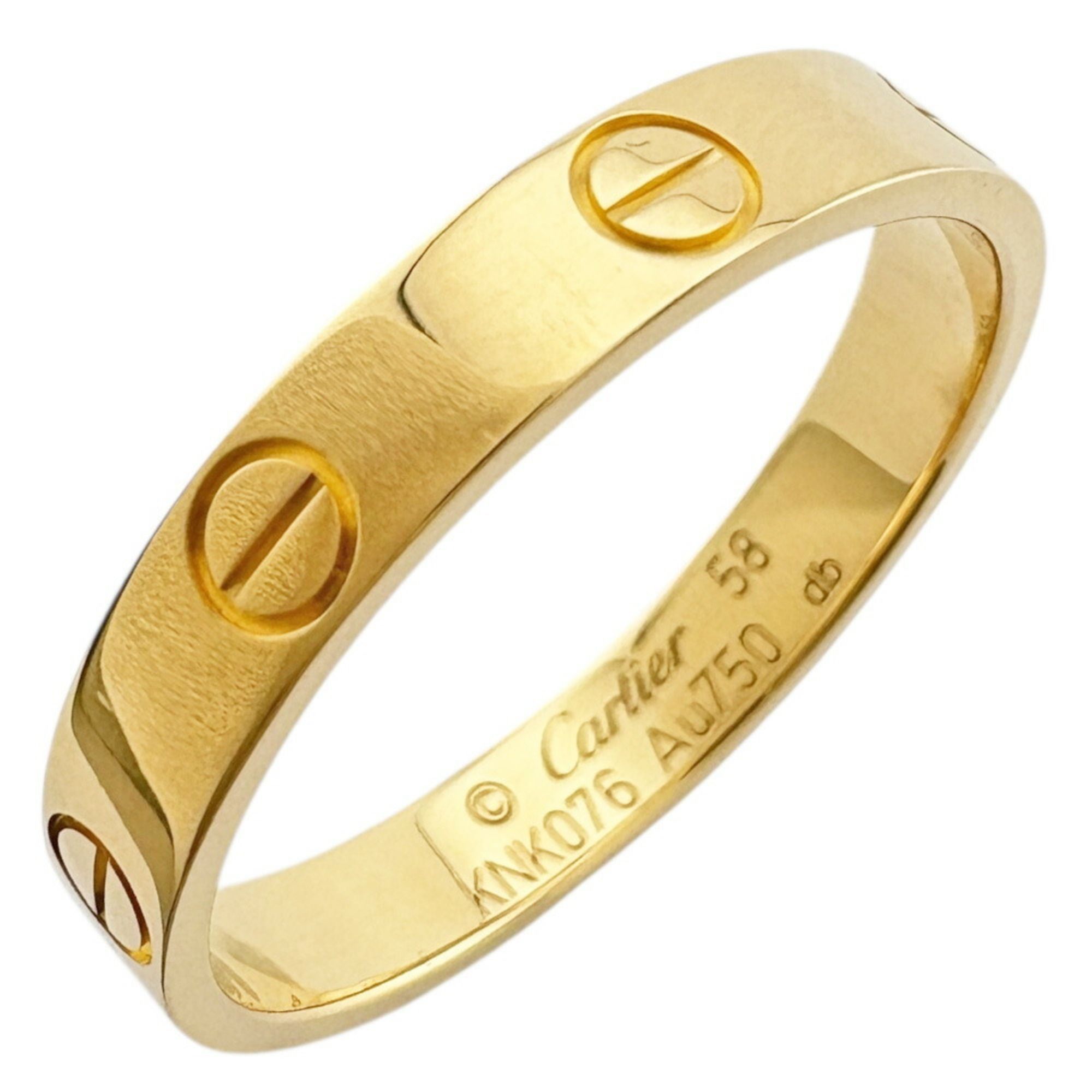 Cartier Mini Love Ring, size 17.5, 18K, unisex, CARTIER BRJ10000000143544