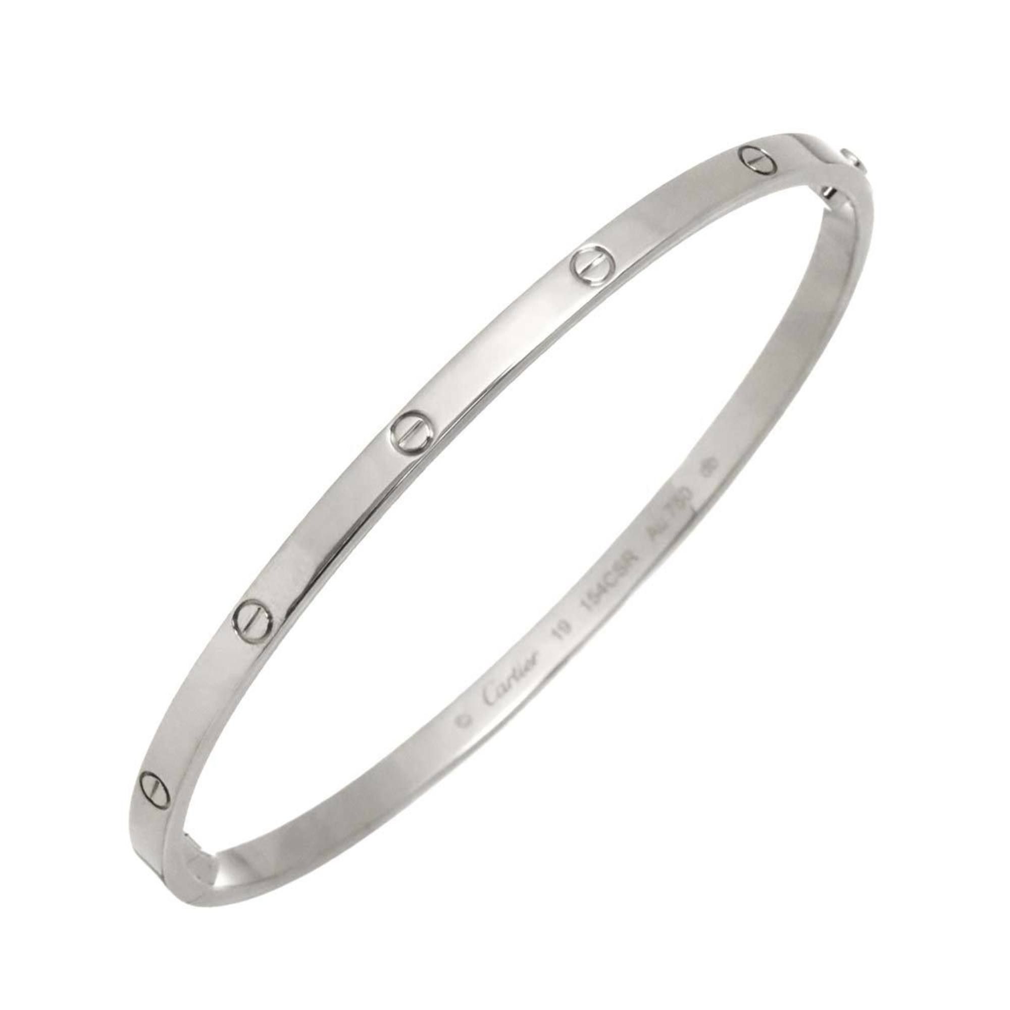 Cartier Love Bracelet Small SM #19 18K WG White Gold 750 Bangle