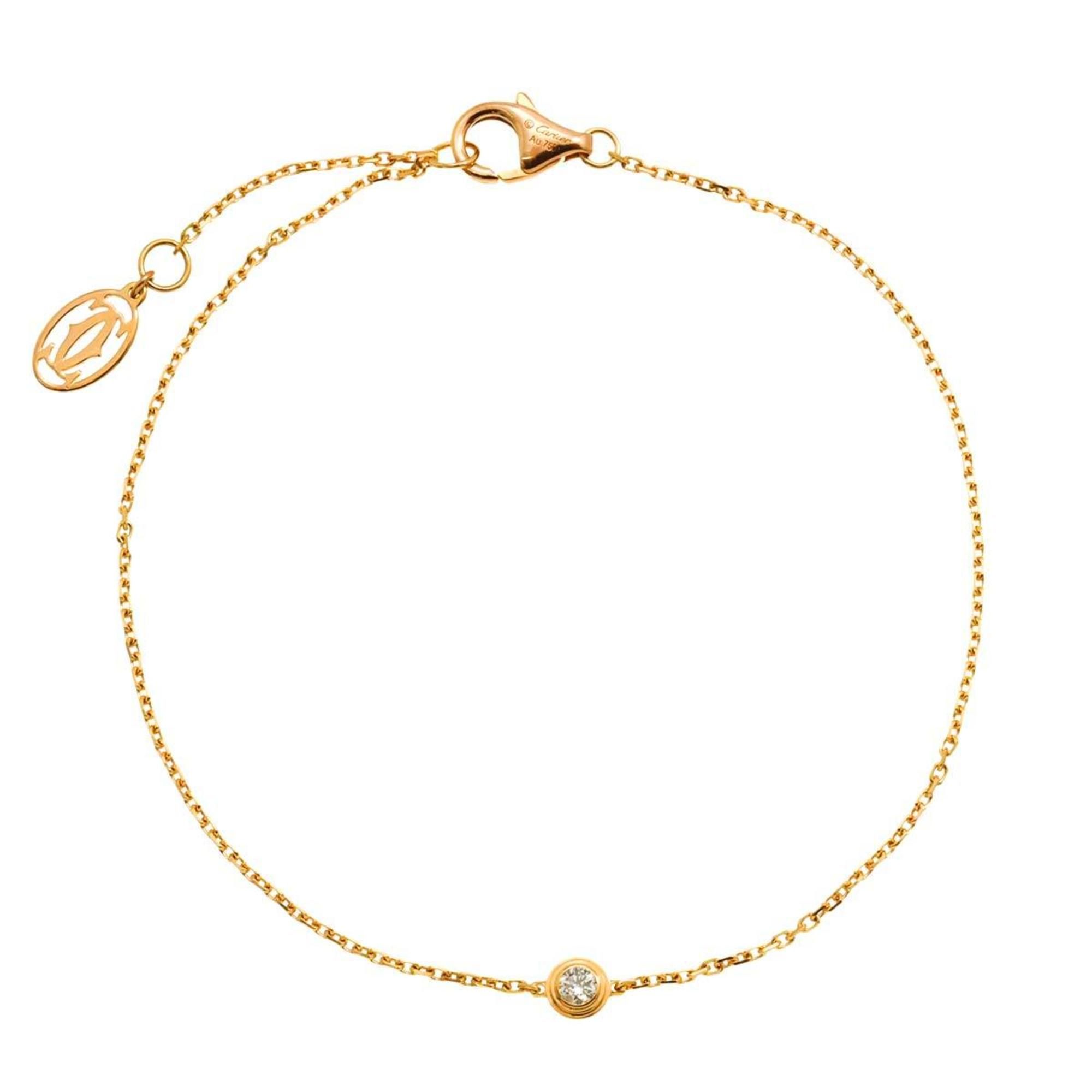 Cartier Amour Diamond Bracelet XS 18.5cm 18K PG 750 Diamants Legers