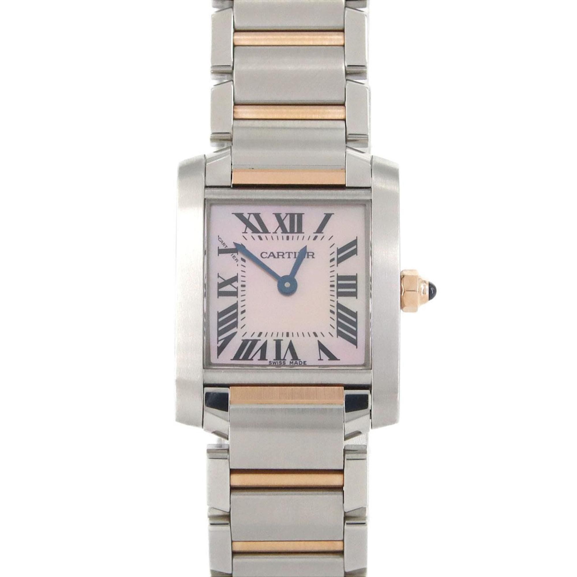Cartier Tank Francaise SM PG Combi W51027Q4 SSxPG Wristwatch Quartz