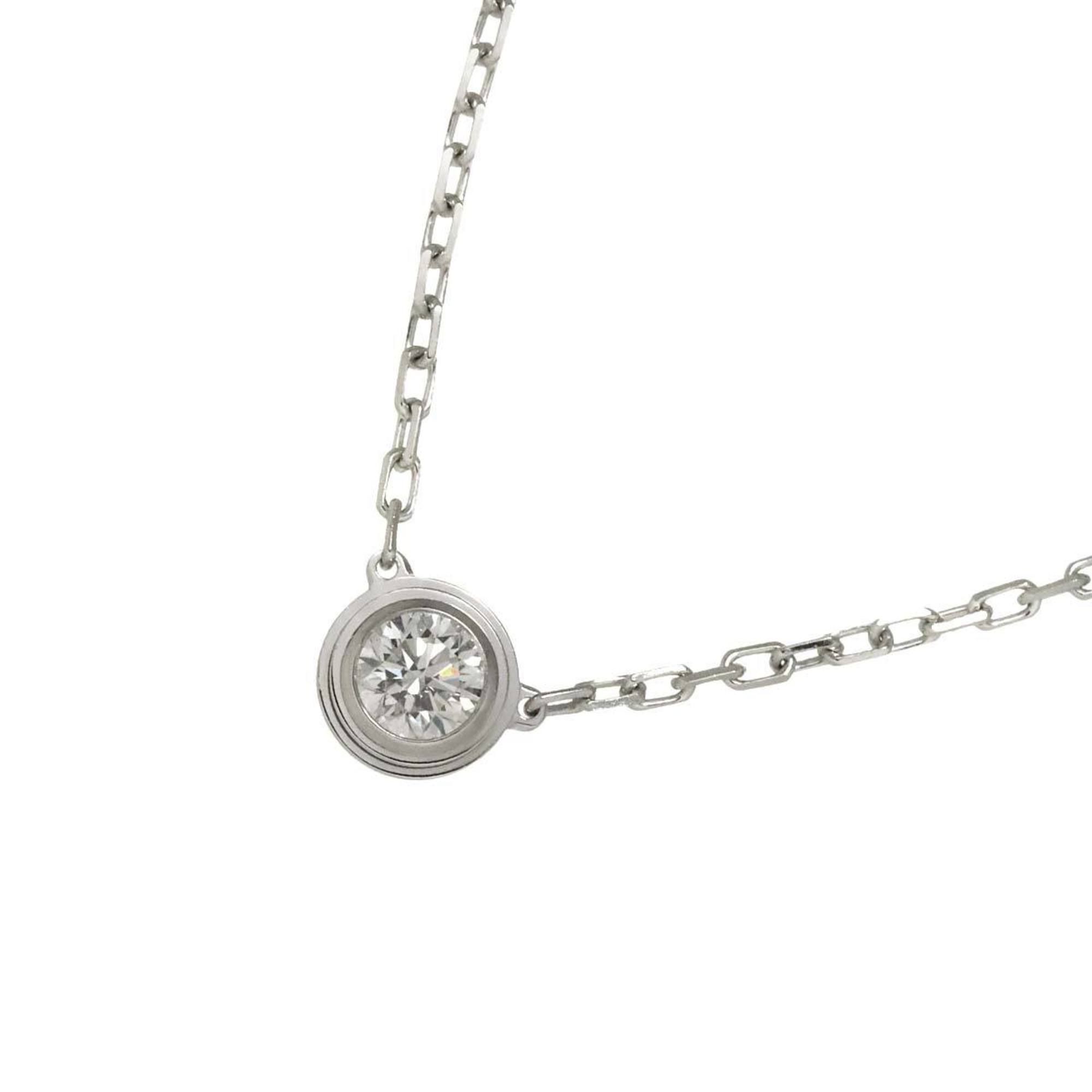 Cartier d'Amour Diamond Necklace, Large, LM, 41cm, K18 WG White Gold 750, Diamant Léger Necklace