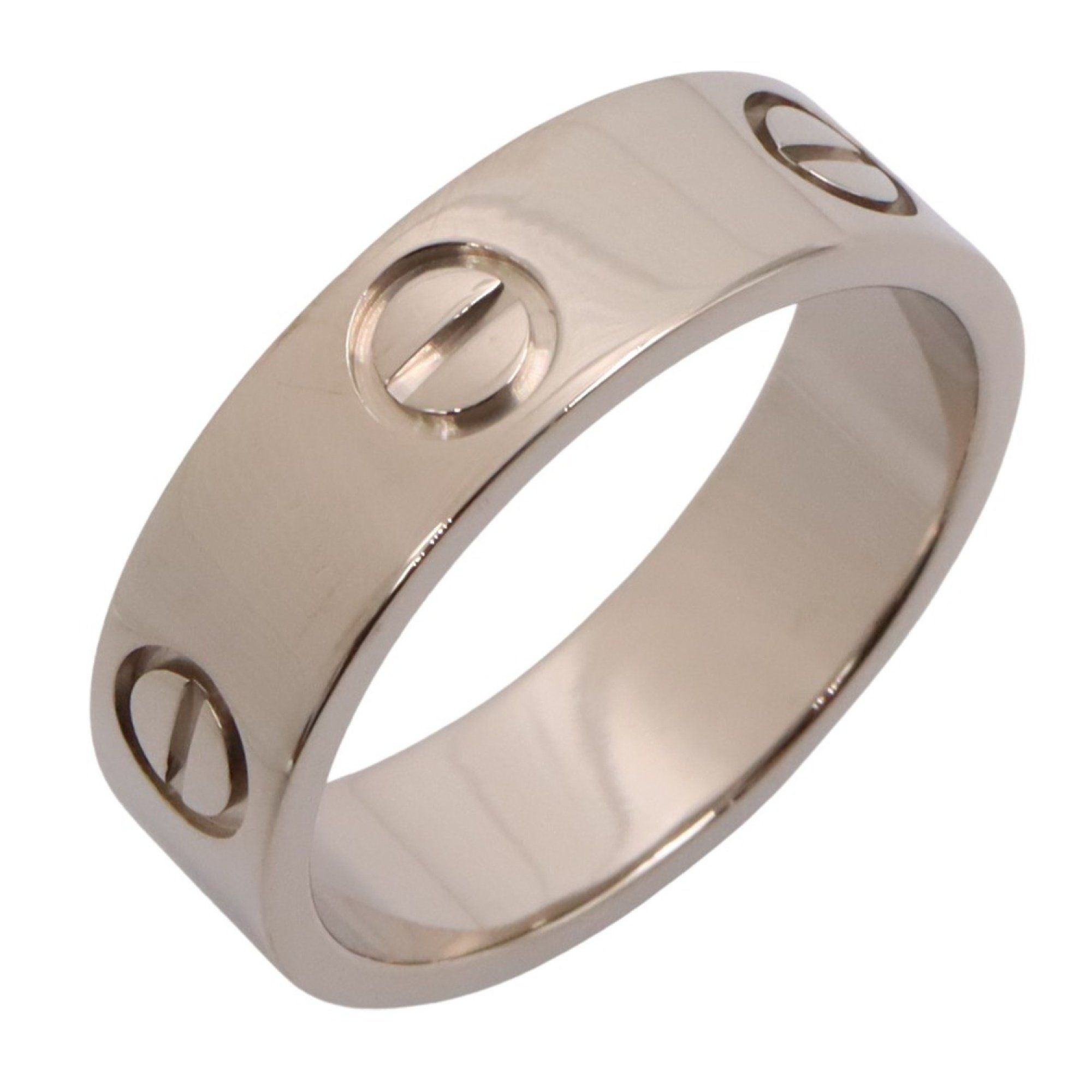 Cartier Love Ring, 18K White Gold, for Men and Women, Silver