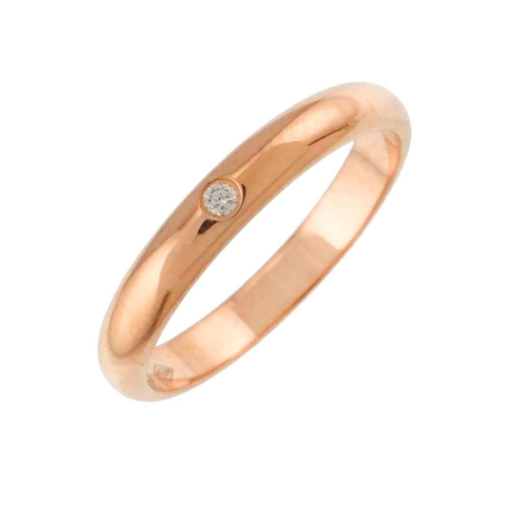 Cartier 1895 Classic #48 Ring with 1 Diamond and 18K Pink Gold 750