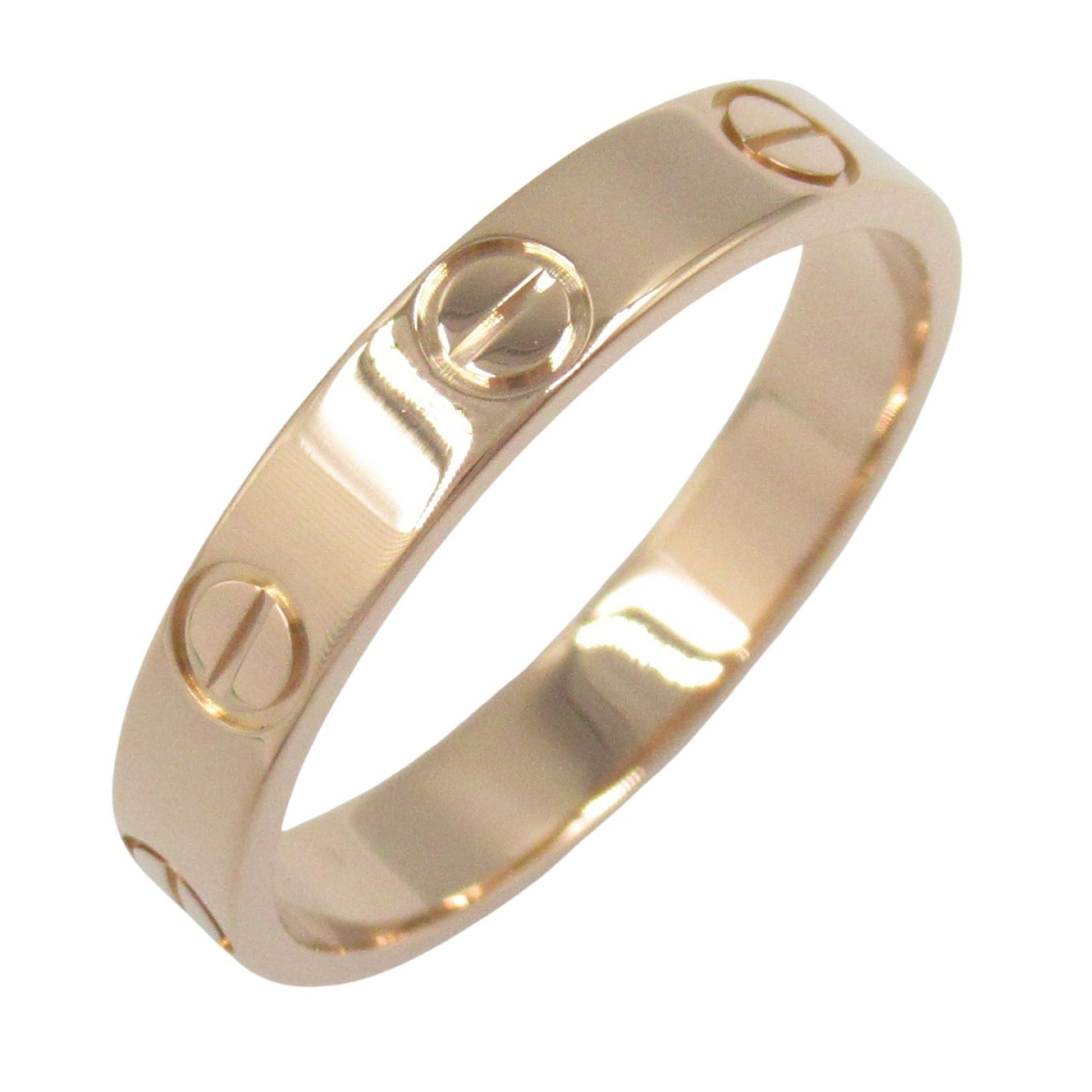 Cartier Mini Love Ring, 18K Pink Gold (CRB4085252), for Men and Women.