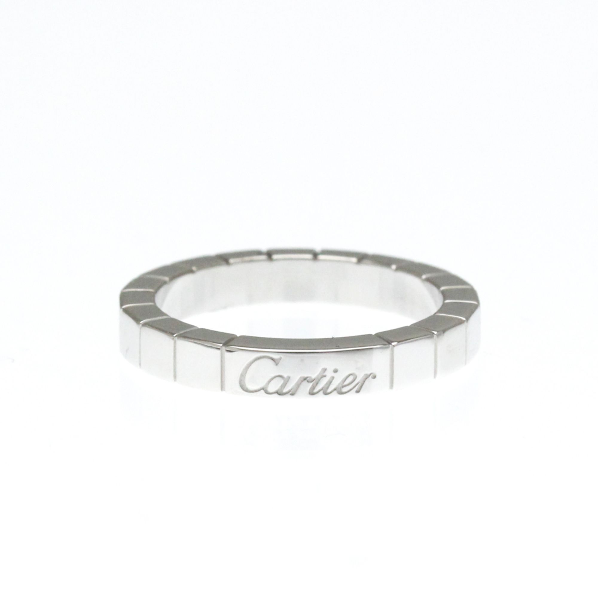 Cartier Lanieres White Gold (18K) Fashion No Stone Band Ring Silver