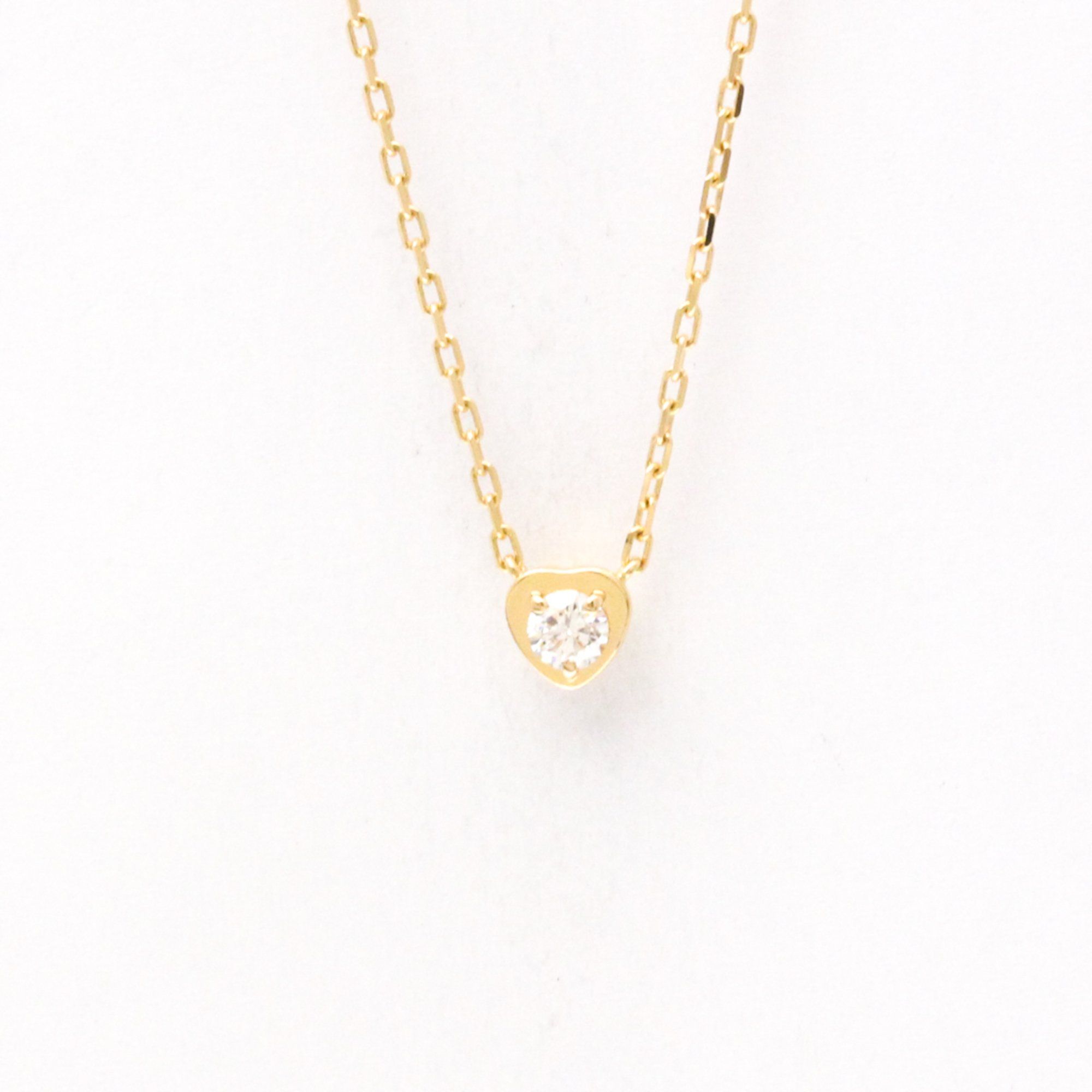 Cartier D'Amour Heart Necklace Pink Gold (18K) Diamond Men,Women Fashion Pendant Necklace (Pink Gold