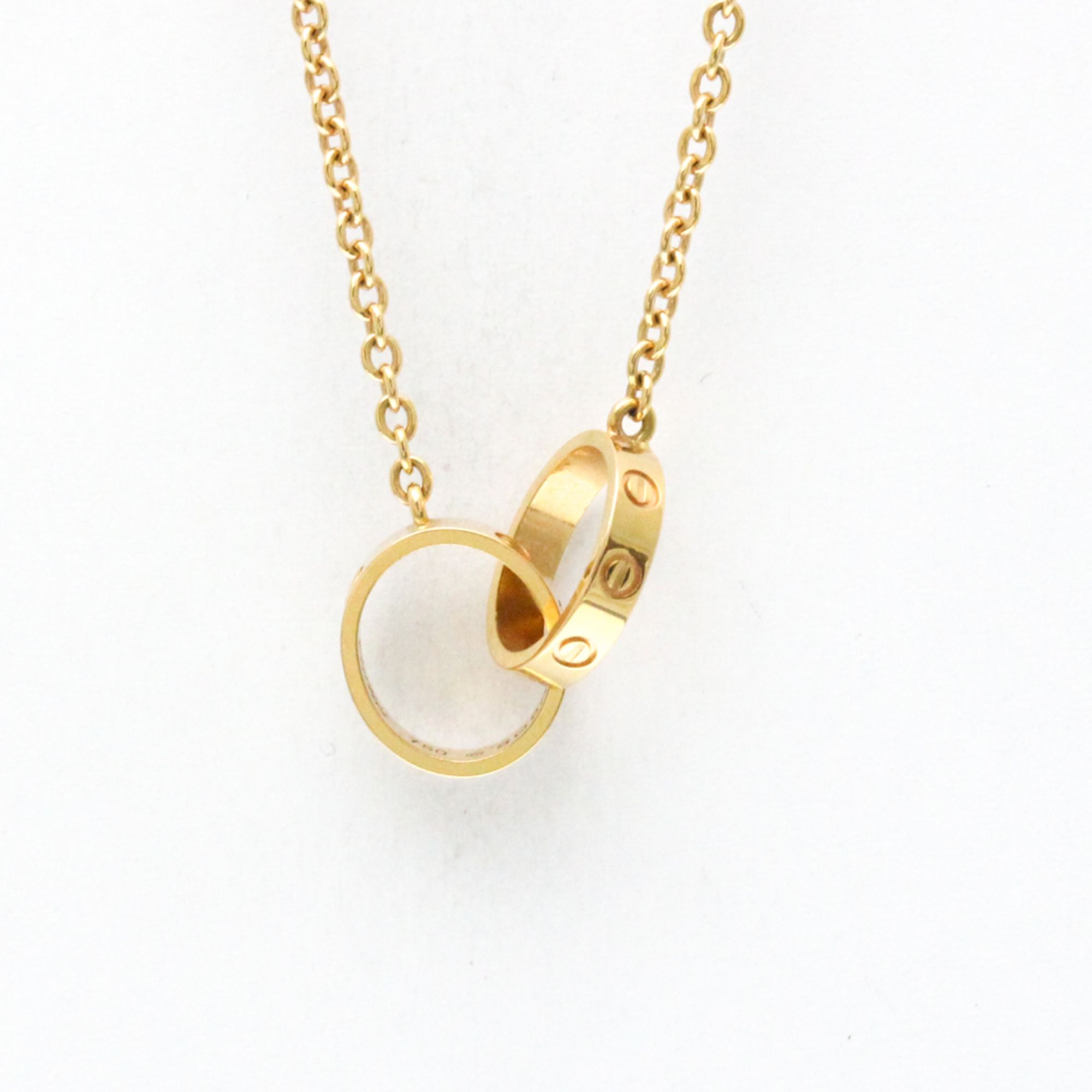 Cartier Baby Love Necklace Pink Gold (18K) No Stone Women,Men Fashion Pendant Necklace (Pink Gold)