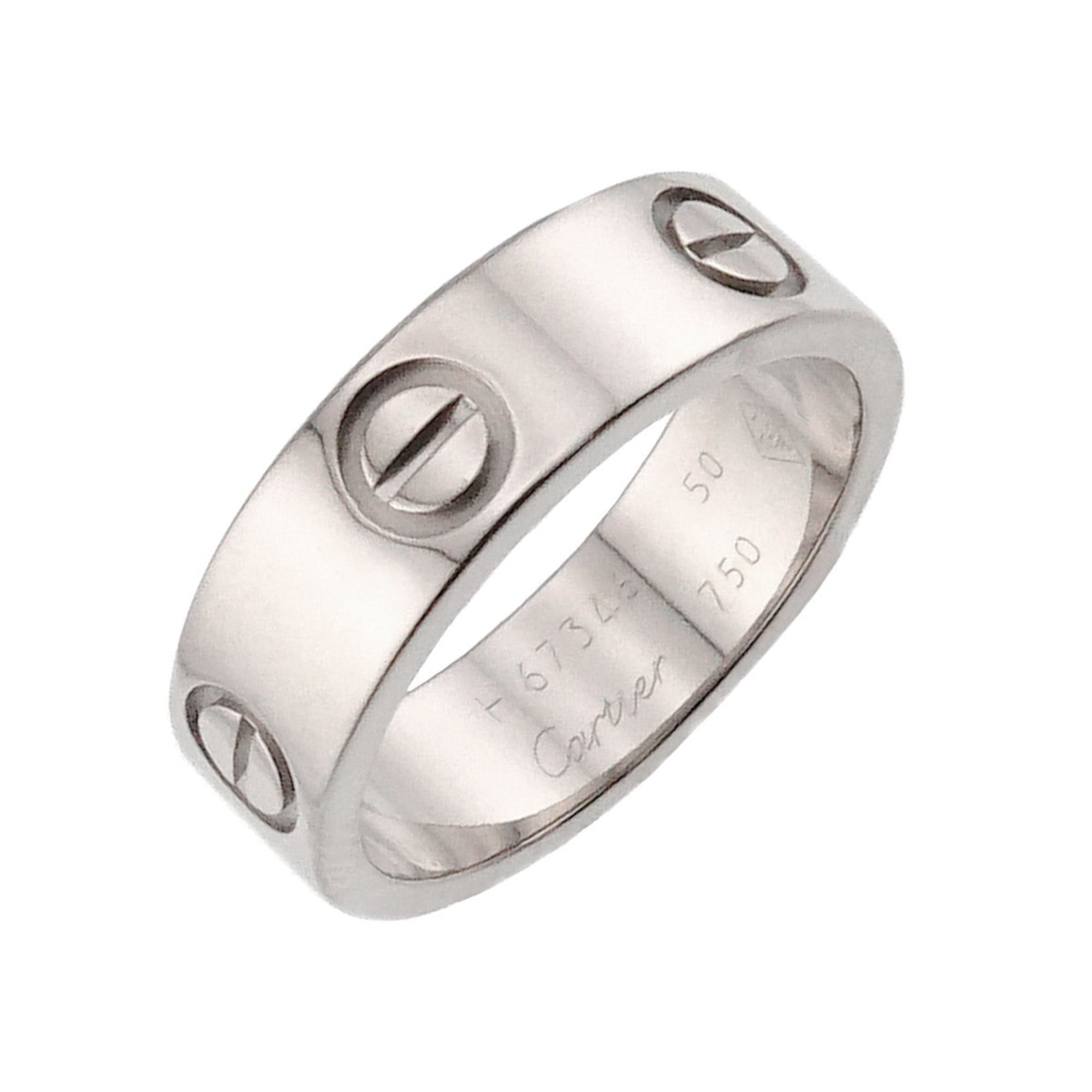 Cartier Love #50 Ring in 18K White Gold (750)