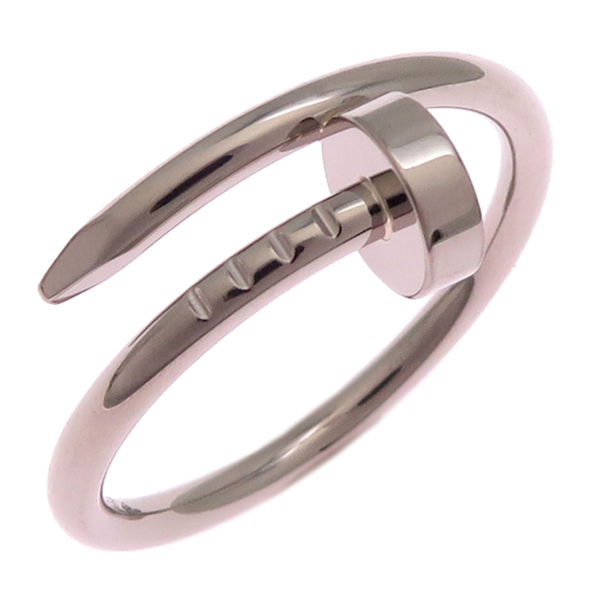 Cartier #52 Juste un Clou Small Women's Ring B4226000 750 White Gold