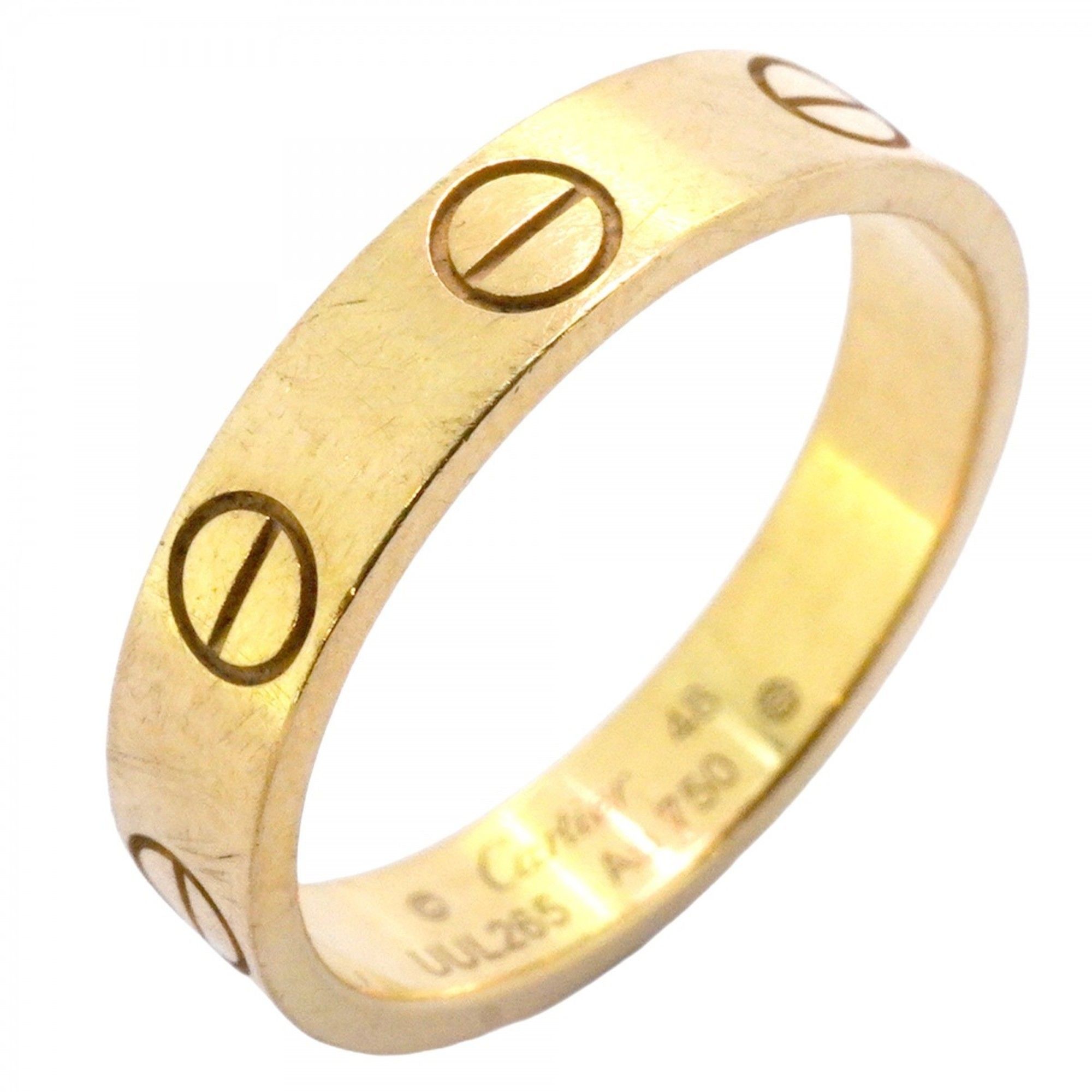 Cartier Mini Love Ring, 18KYG Yellow Gold, #48, Women's