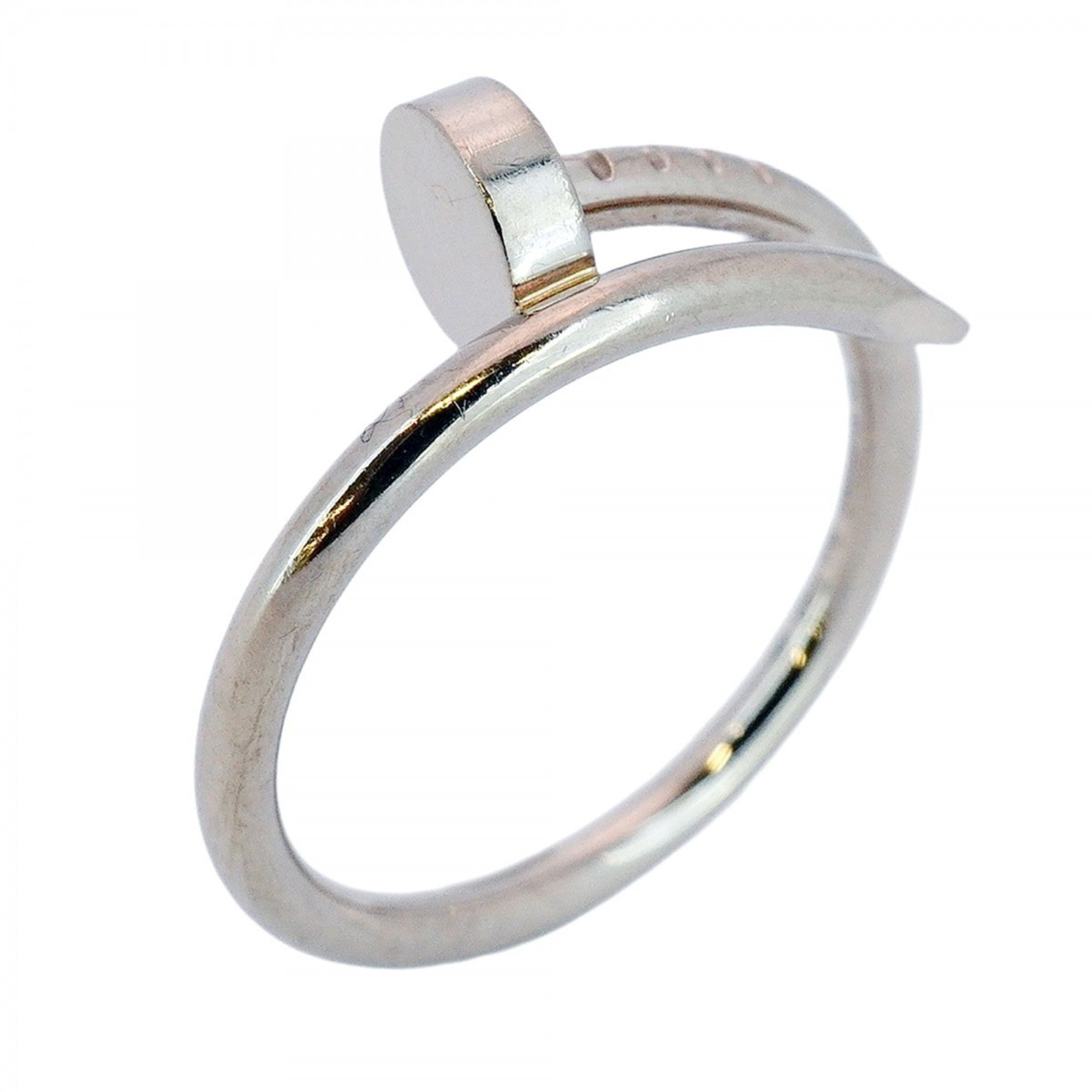 Cartier Juste un Clou Small Ring, 18K White Gold, #51, Women's