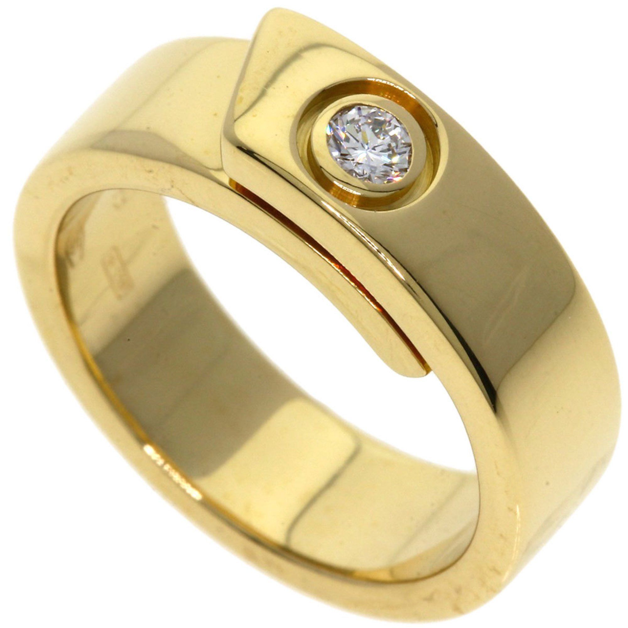 Cartier Anniversary 1P Diamond #49 Ring in 18K Yellow Gold for Women