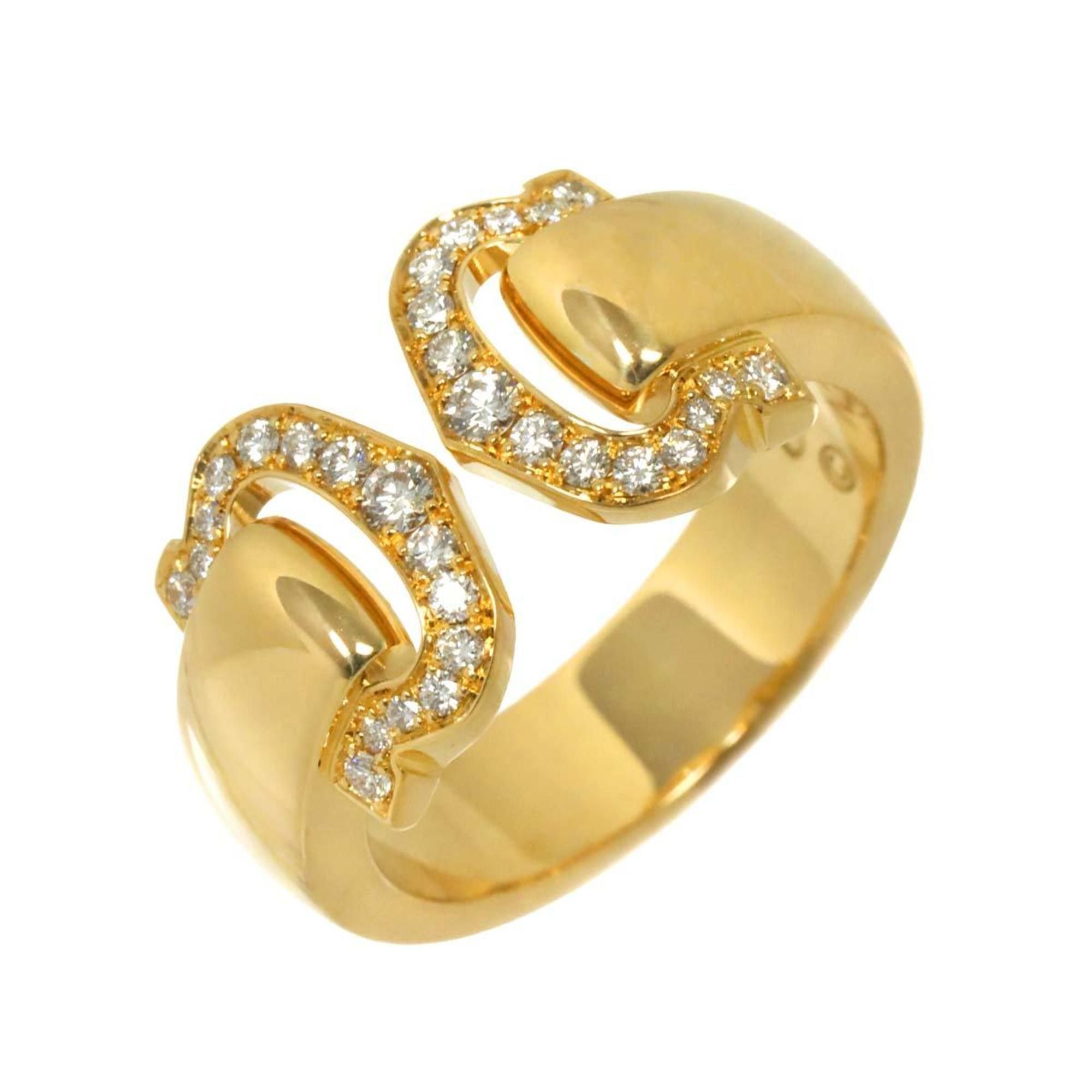 Cartier 2C #49 Diamond Ring in 18K Yellow Gold (YG) 750