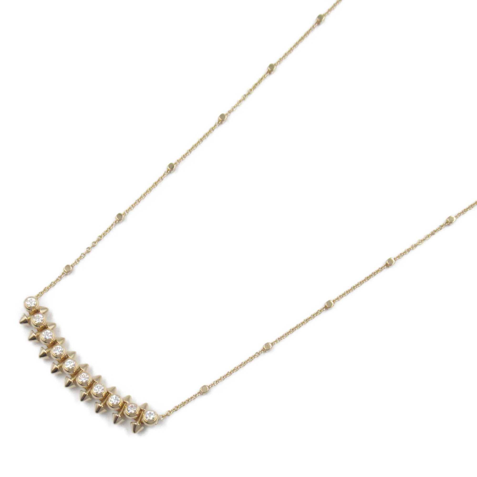 Cartier Crushed Diamond Necklace, 18K Pink Gold with Diamonds, Clear, for Women