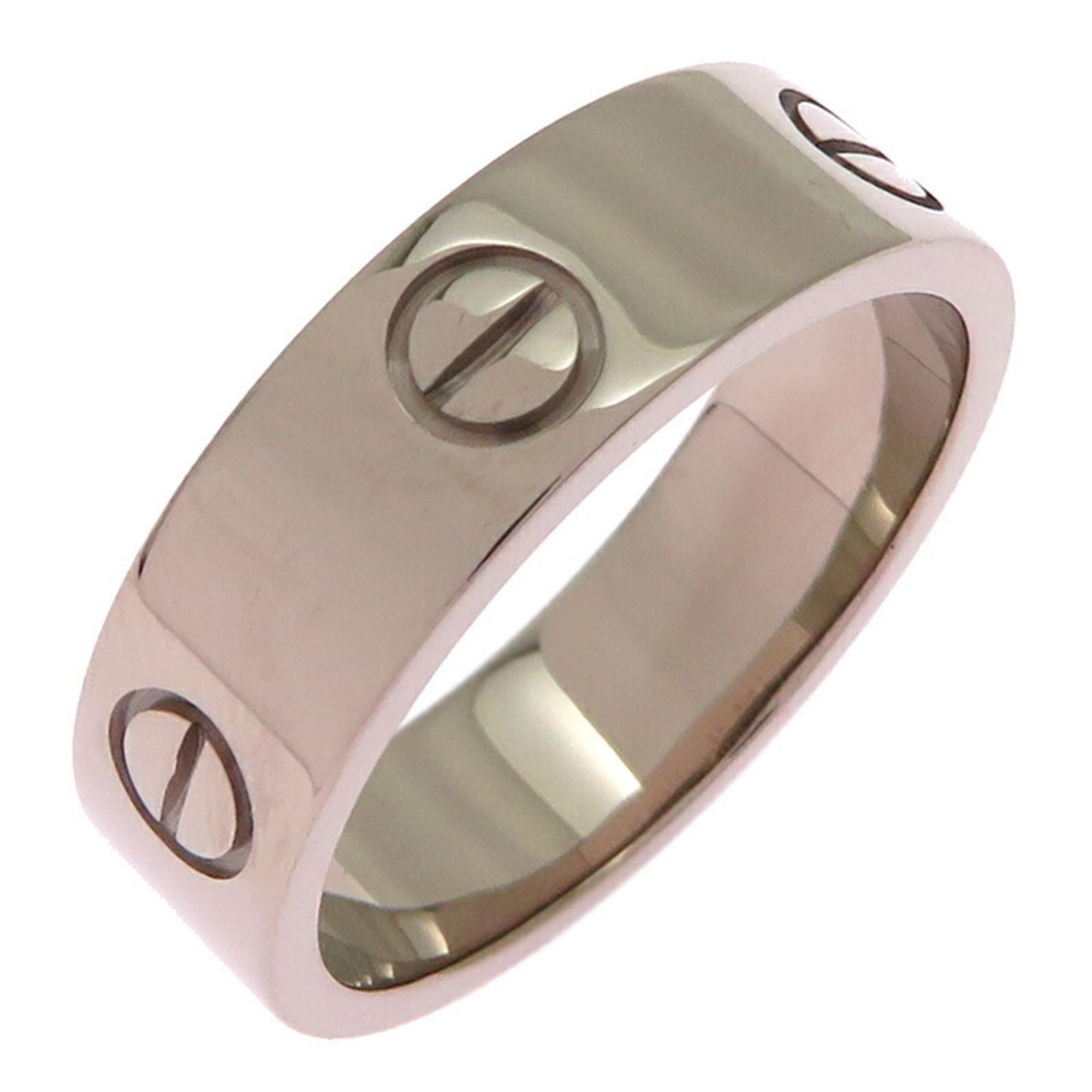 Cartier #59 Love Women's Ring, 750 White Gold, Size 18