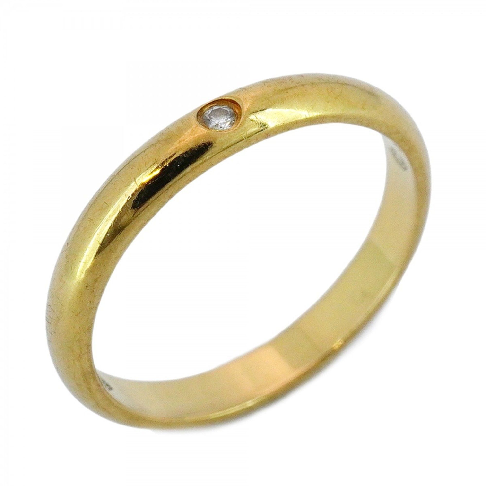 Cartier Classic Ring 1PD 18KYG Yellow Gold Diamond #47 Women's