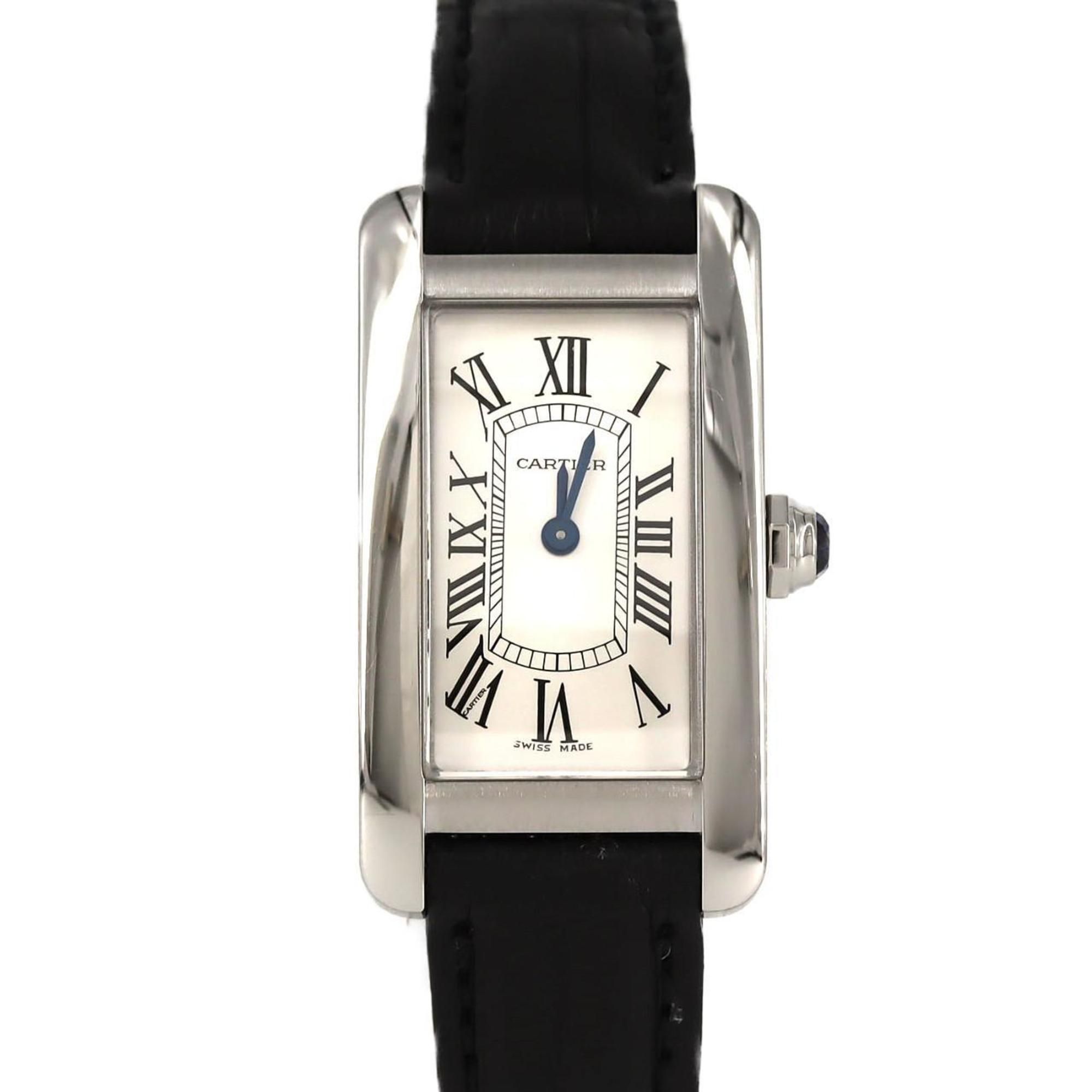 Cartier Tank Américaine SM WSTA0016 Stainless Steel Quartz Watch