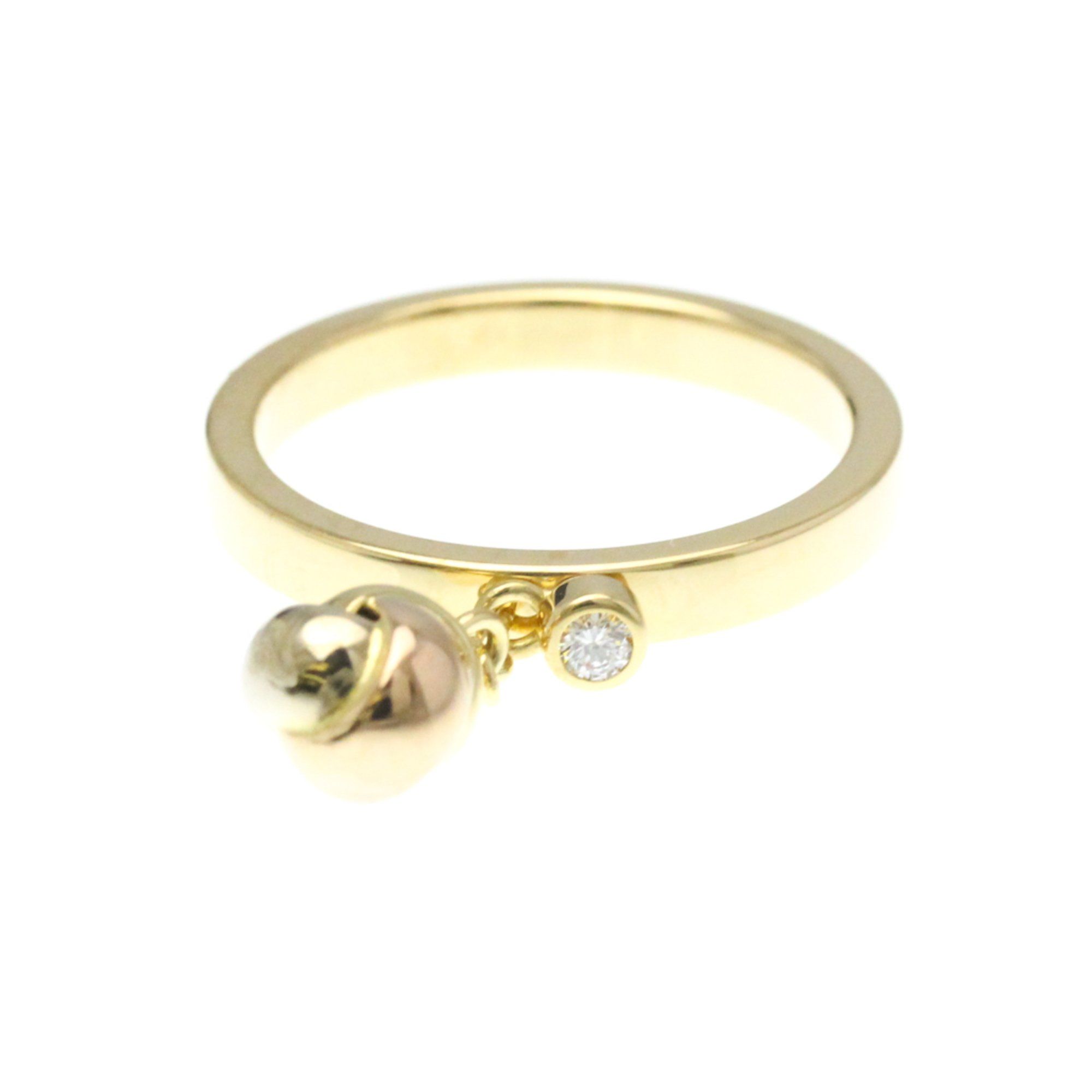 Cartier Baby Trinity Ring 1P Diamond Yellow Gold (18K),Pink Gold (18K),White Gold (18K) Fashion Diam
