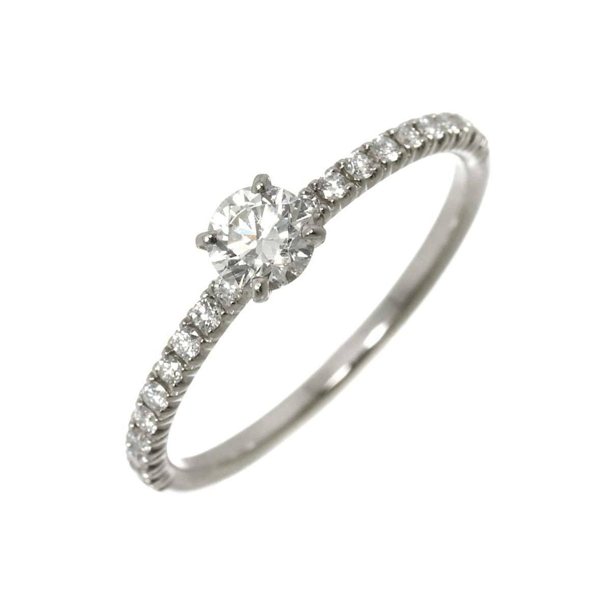 Cartier Etincel Half Diamond 0.24ct F/VVS1/EX #48 Platinum Ring