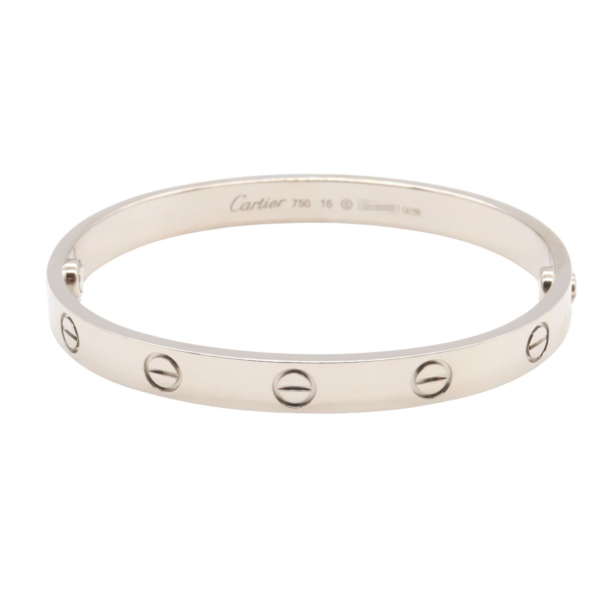 Cartier Love Bracelet, 18K White Gold, Silver, for Women
