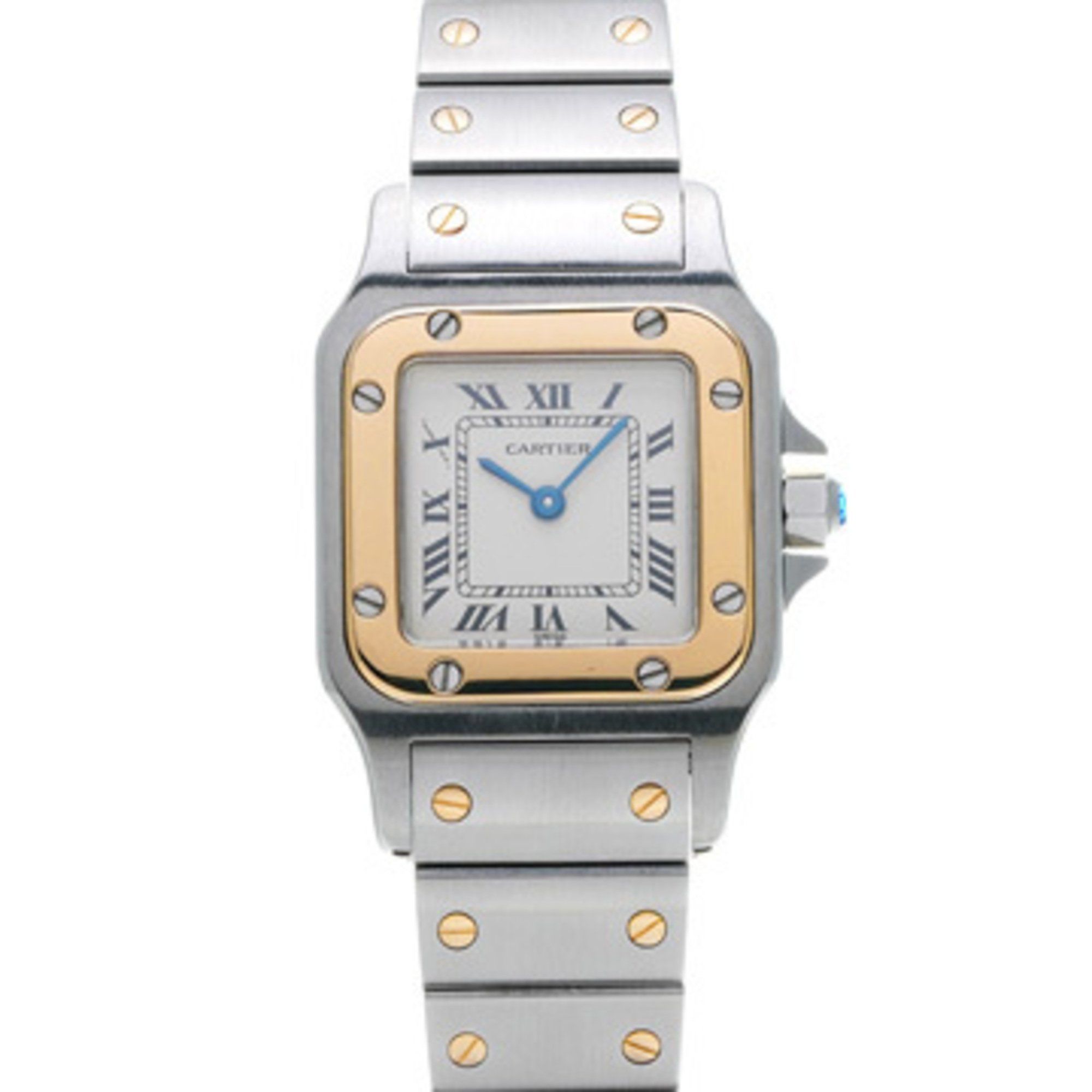 Cartier Santos Galbe SM Antique W20056D6 Ivory Women's Quartz Watch