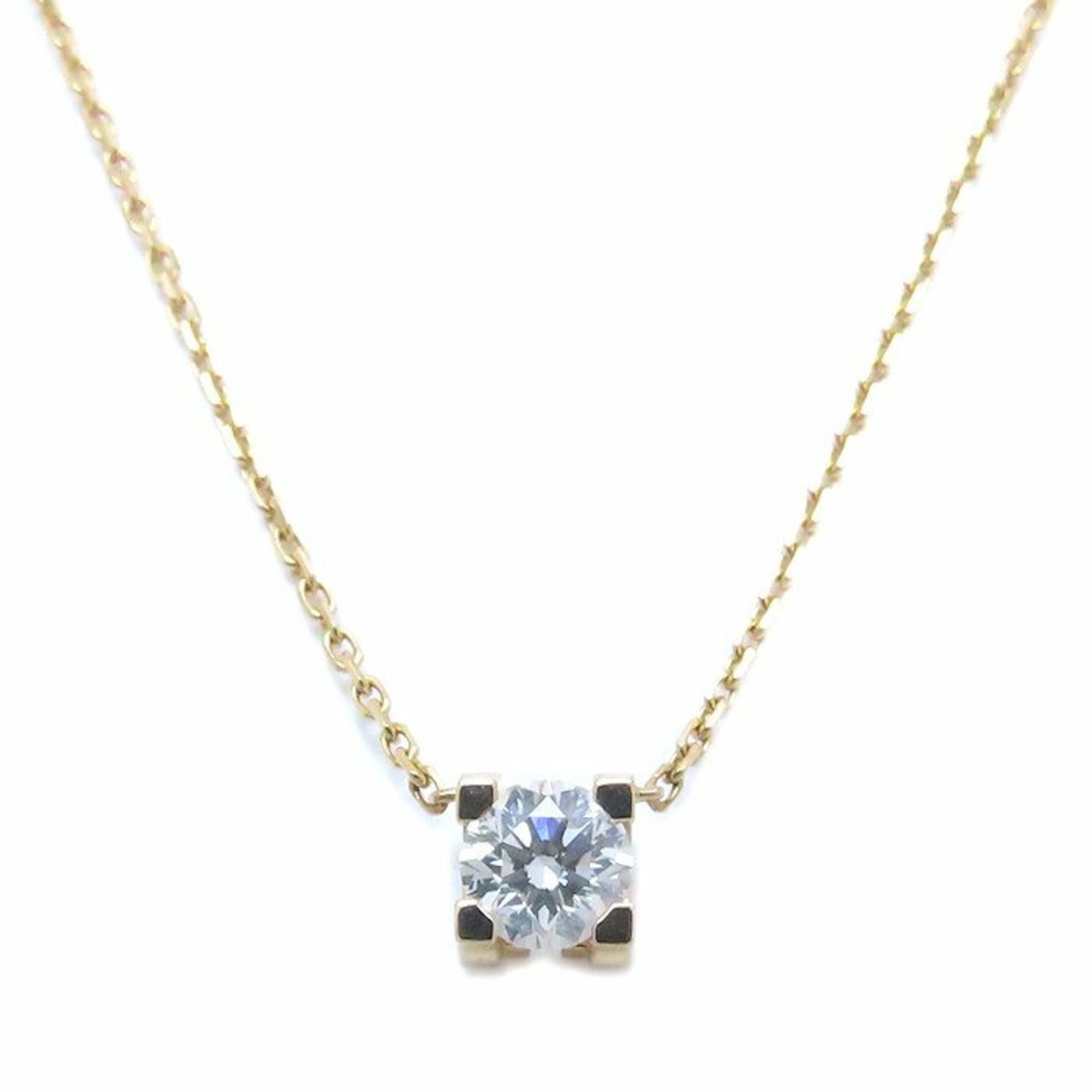 CARTIER C de Cartier necklace with a 0.31ct solitaire diamond in 18KPG, H.VVS2 finish, for women, N7