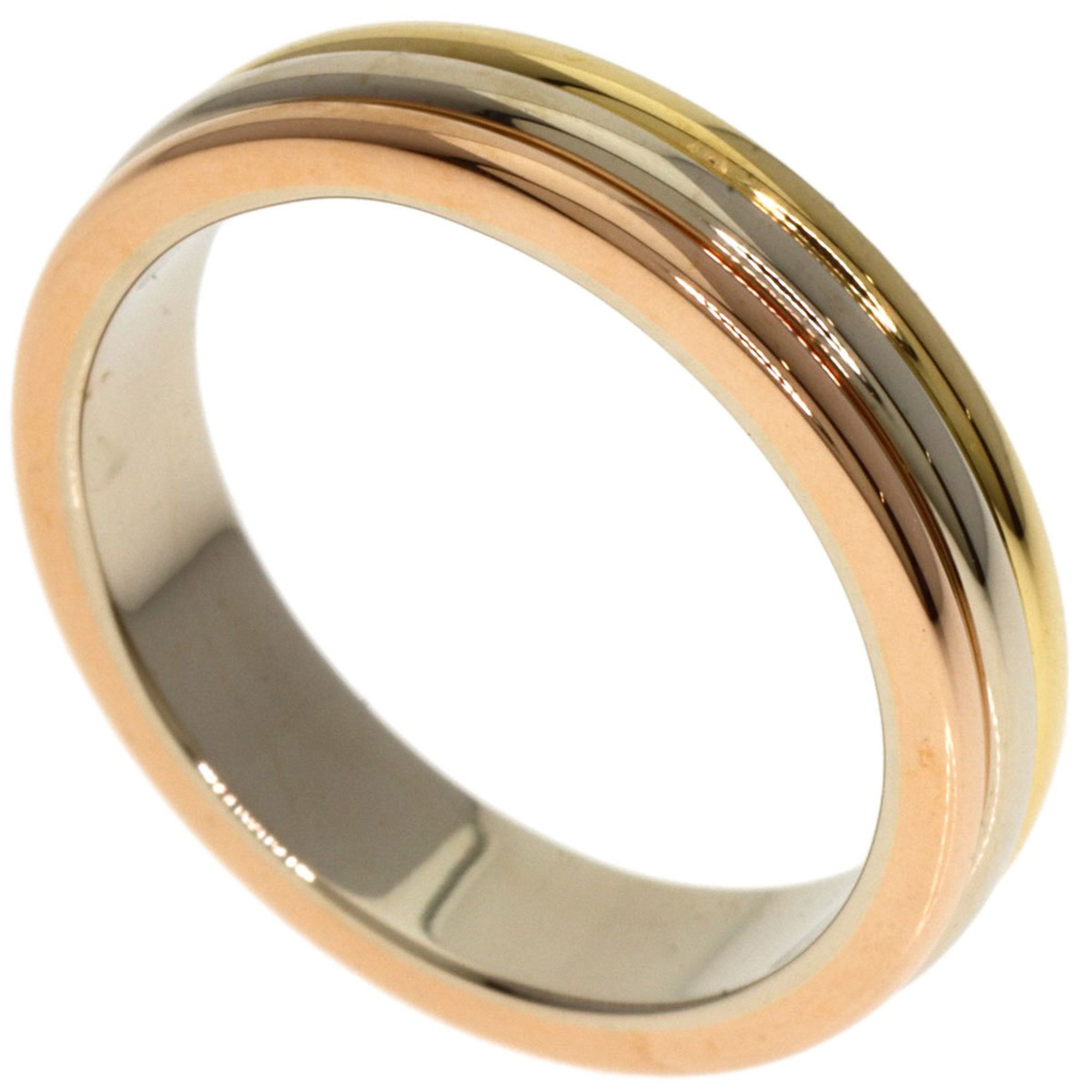 Cartier Three-Color #48 Ring, 18K Yellow Gold, K18WG, K18PG, Women's, CARTIER
