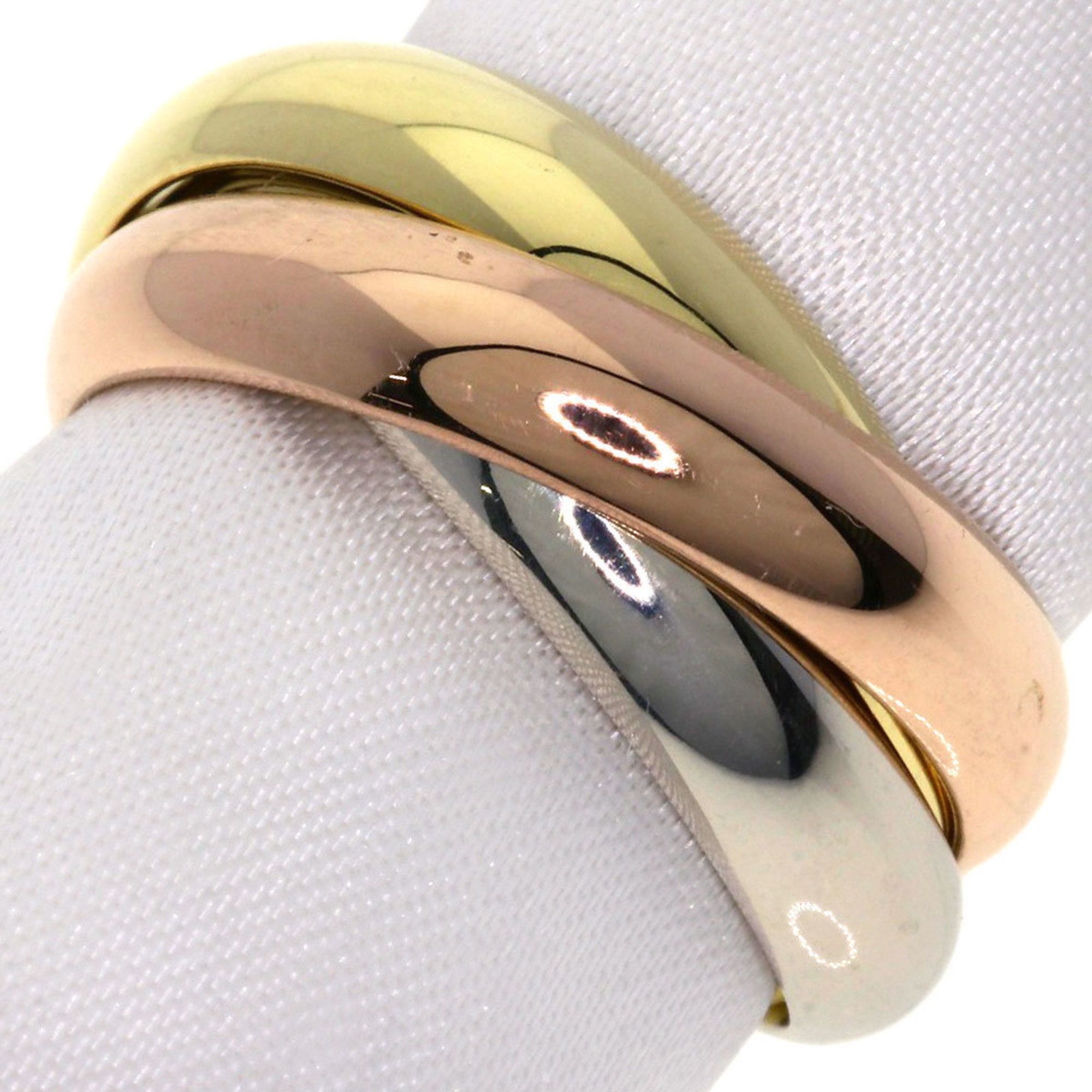 Cartier Trinity #48 Ring, 18K Yellow Gold, K18PG, K18WG, Women's