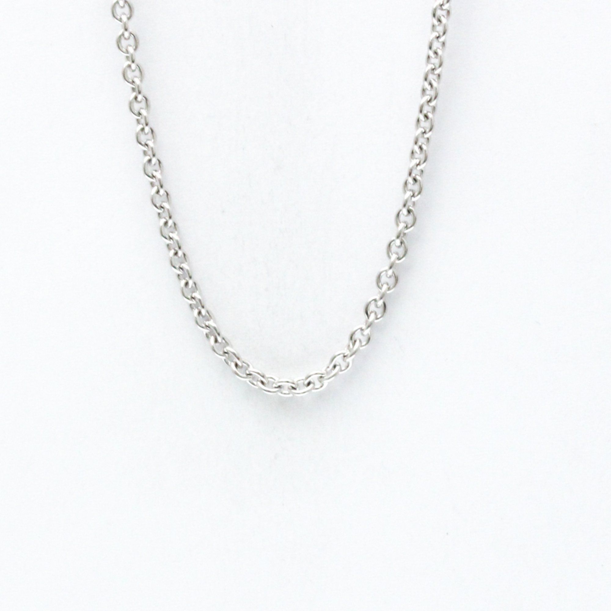Cartier Forsa Chain B7006300 White Gold (18K) No Stone Men,Women Fashion Neck Chain Necklace (Silver