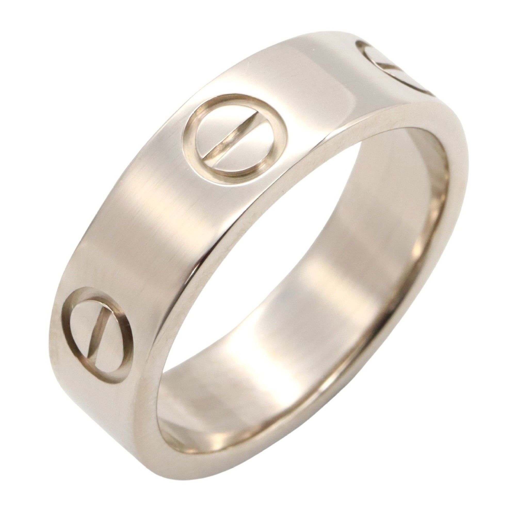 Cartier Love Ring, 18K White Gold (KWG) for Men and Women, Silver, B4022651