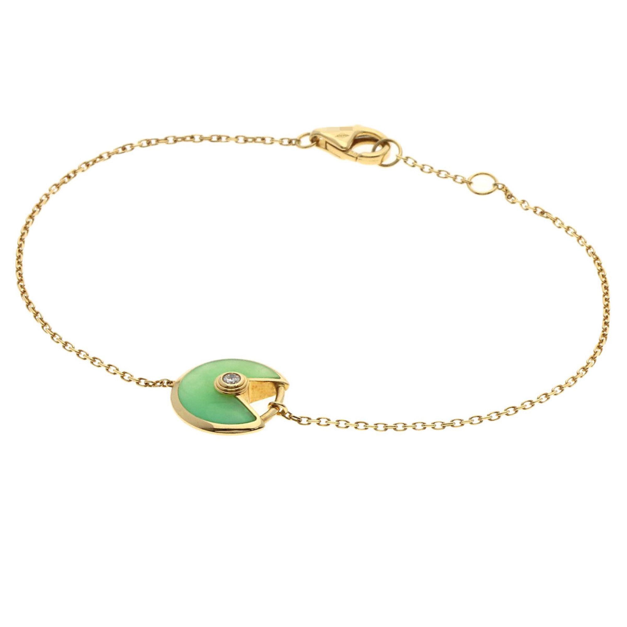 Cartier Amulet XS Chrysoprase Bracelet in 18K Yellow Gold for Women