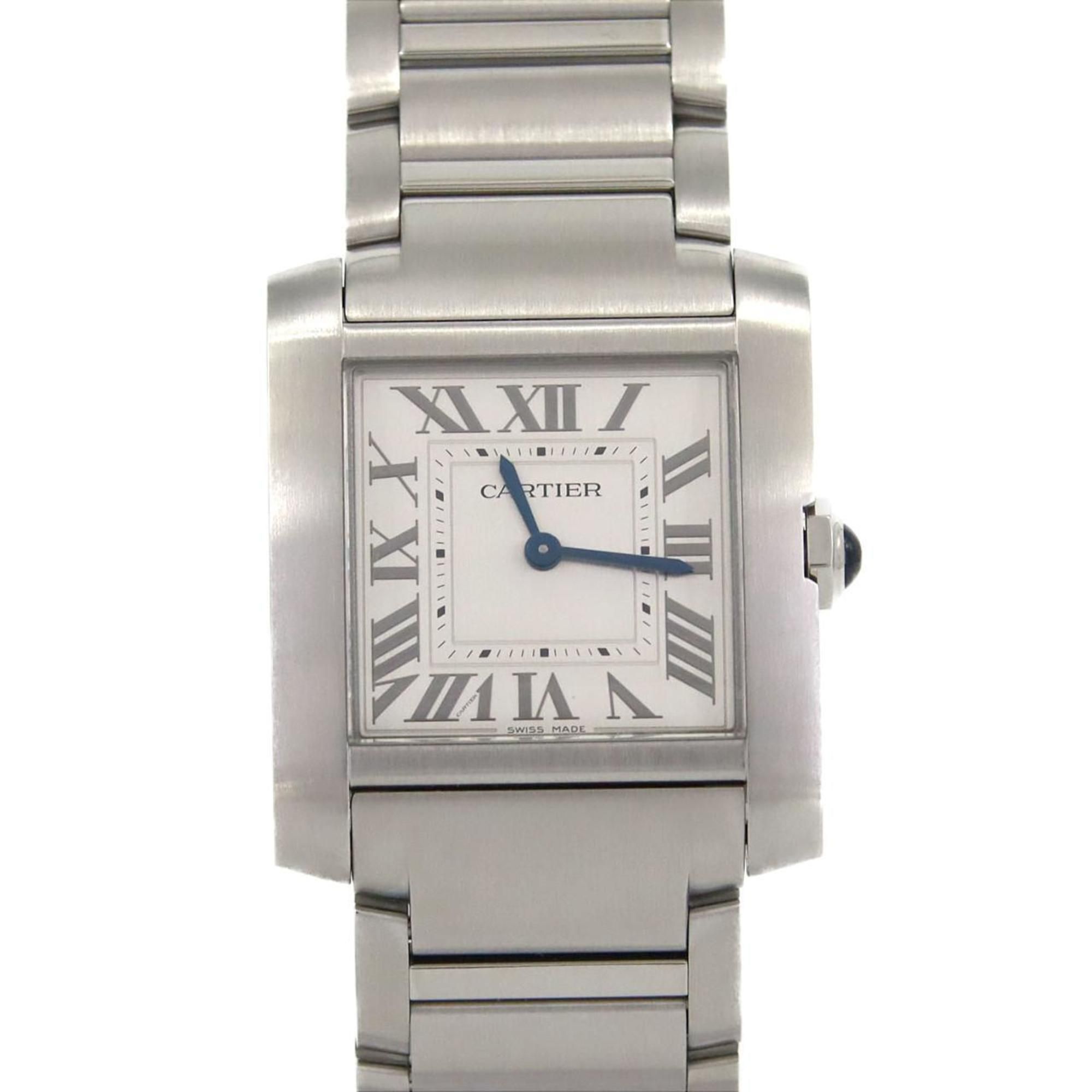 Cartier Tank Française MM WSTA0074 Stainless Steel Quartz Watch