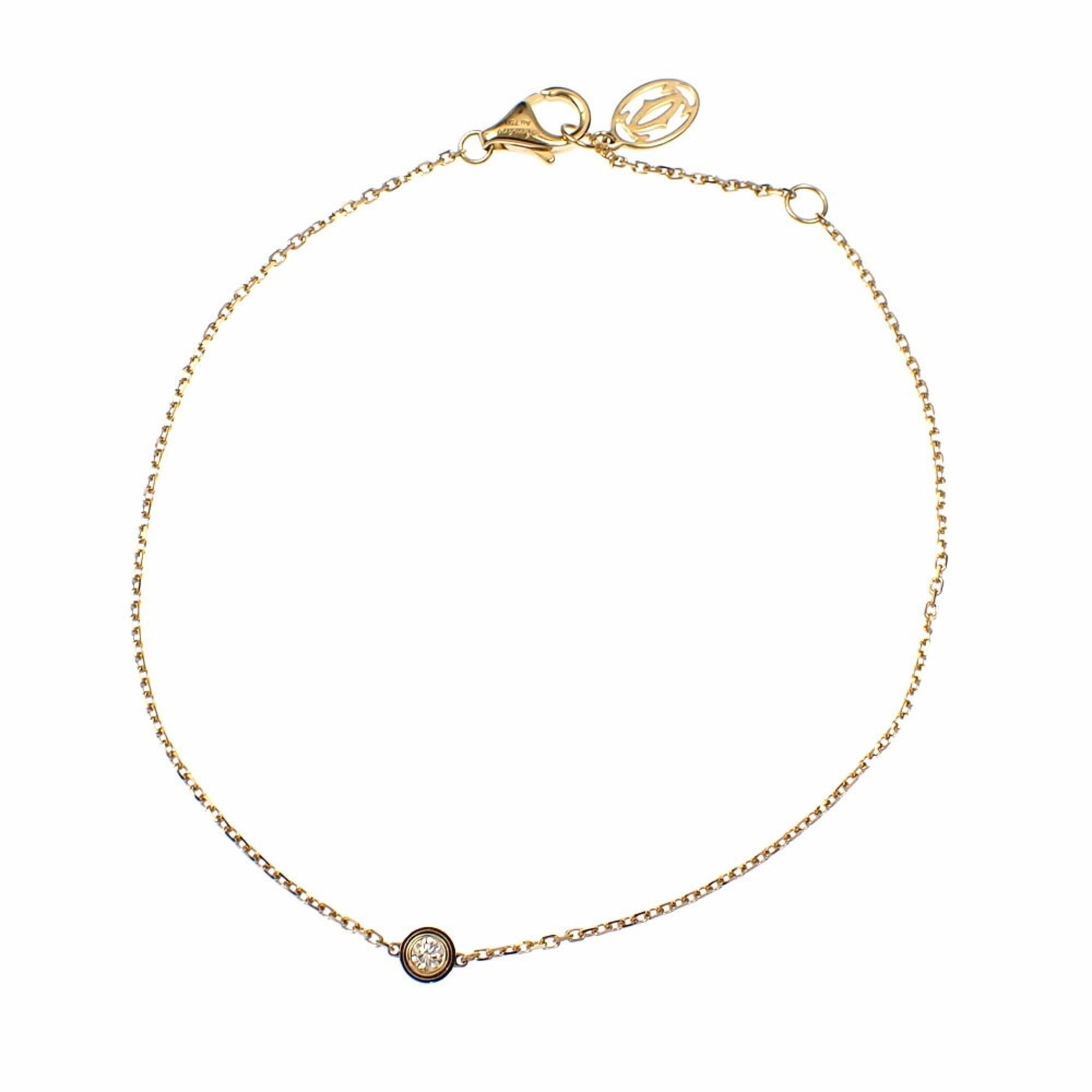 Cartier D'Amour Bracelet for Women, Diamond, 1.4g, 18K Yellow Gold, 750, XS Size, Online Exclusive