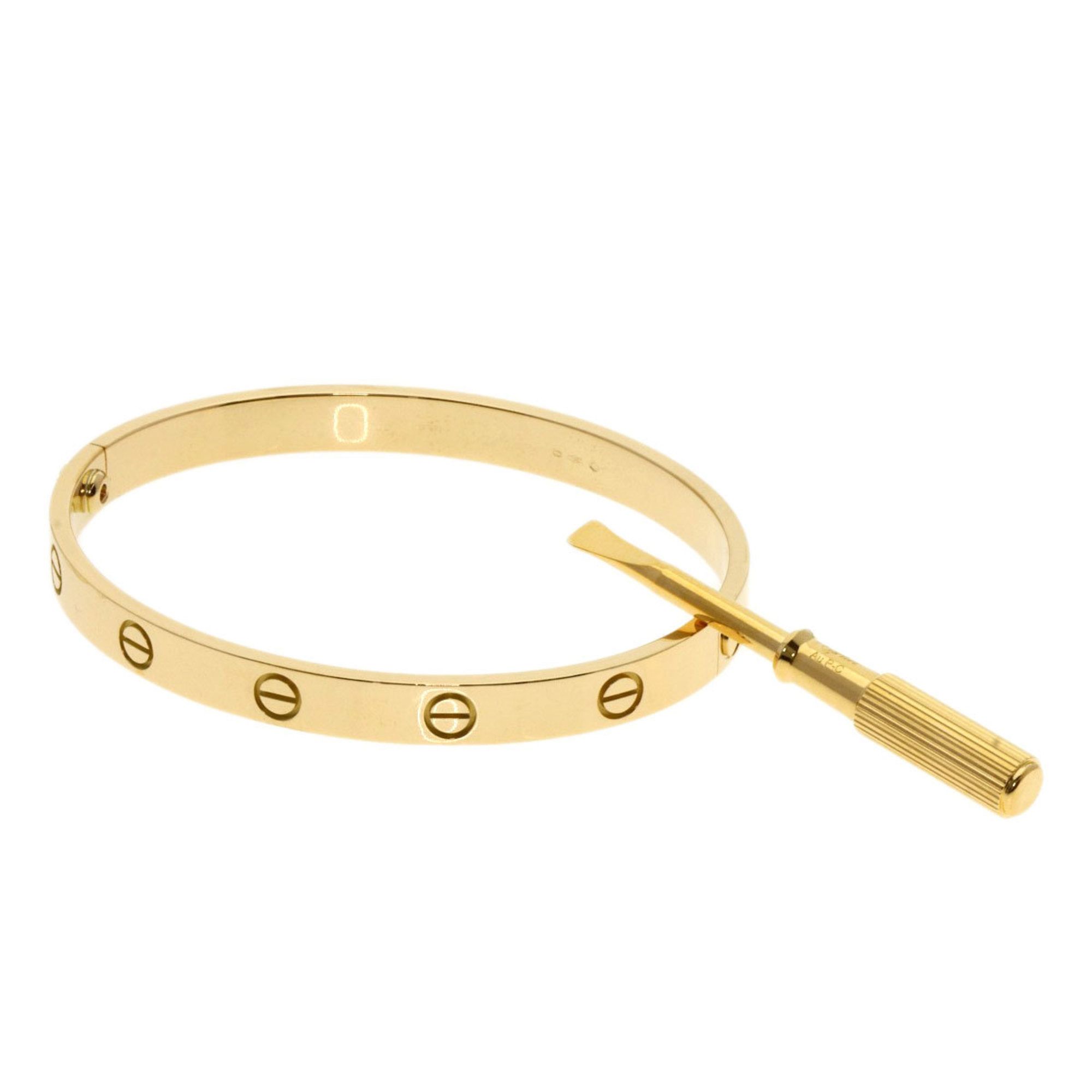 Cartier Love Bracelet with Screwdriver #18 18K Yellow Gold Women's CARTIER