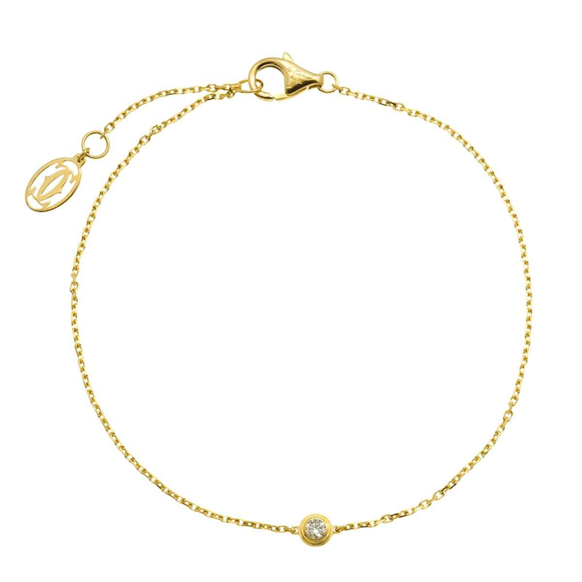 Cartier d'Amour Bracelet, XS, 18.5cm, Diamond, 18K Yellow Gold 750, Diamant Léger Bracelet