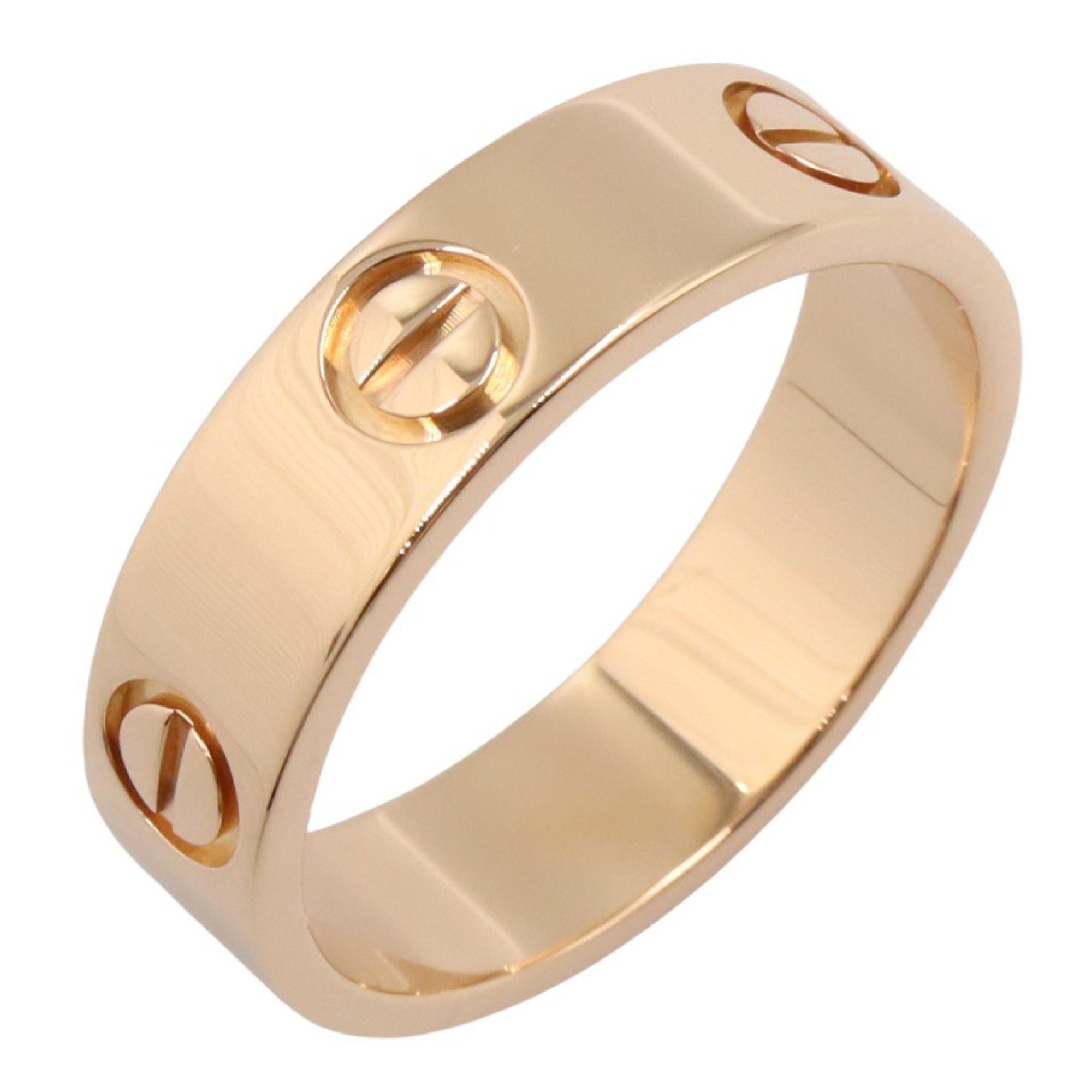 Cartier Love Ring, 18K Pink Gold (K18PG) for Men and Women.