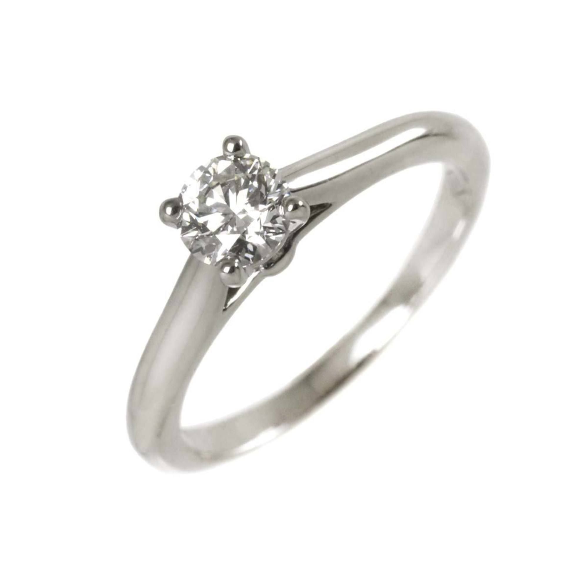 Cartier Solitaire Ring with 0.37ct Diamond, H VVS2 EX #48, Platinum