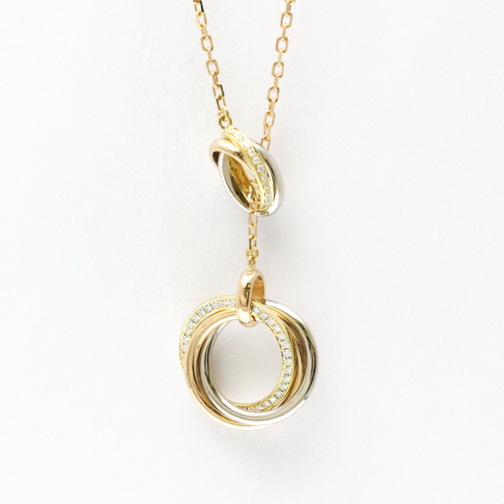 Cartier Two For Trinity Diamond Necklace Yellow Gold (18K),Pink Gold (18K),White Gold (18K) Diamond