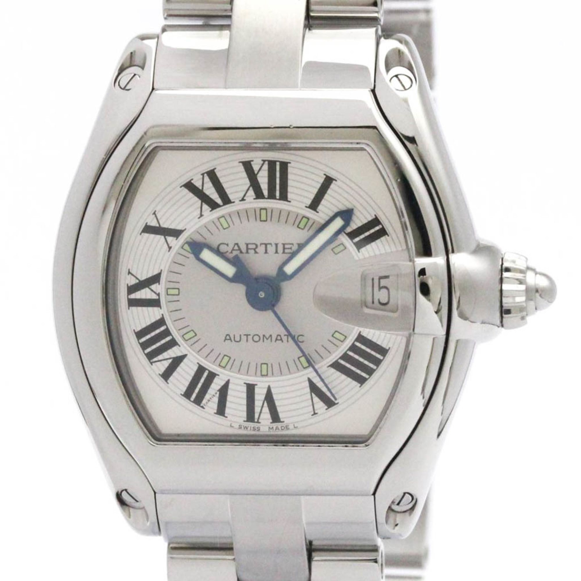CARTIER Cartier Roadster LM Automatic Mens Watch W62000V3 Polished