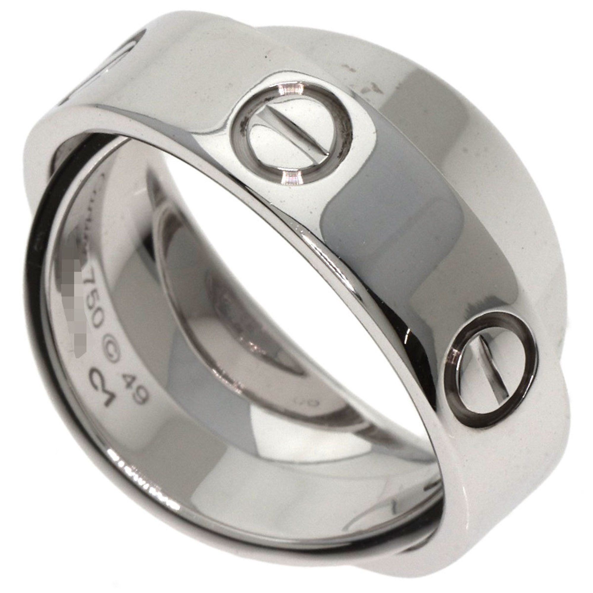 Cartier Secret Love #49 Ring, 18K White Gold, Women's, CARTIER