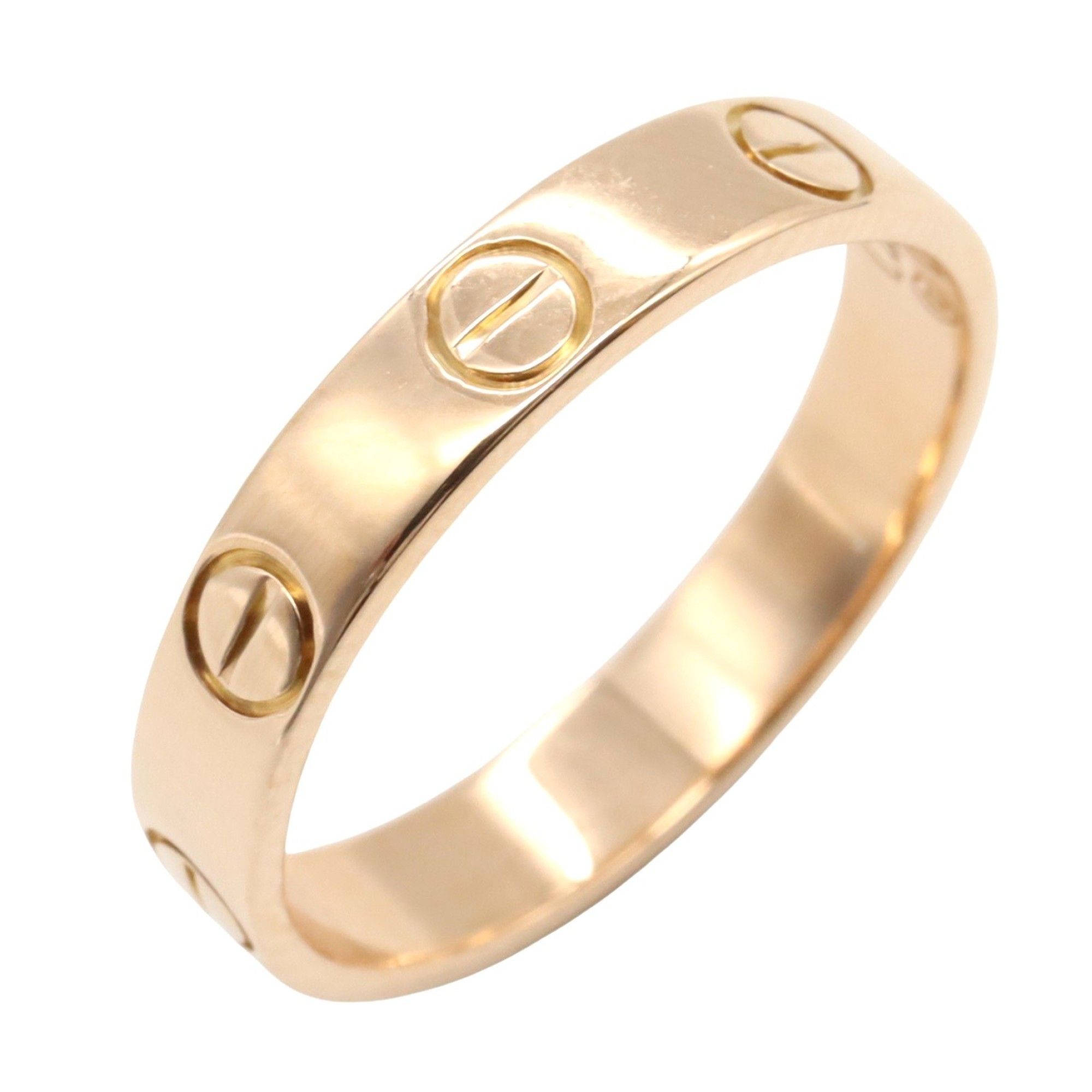Cartier Mini Love Ring, 18K Pink Gold, for Men and Women.