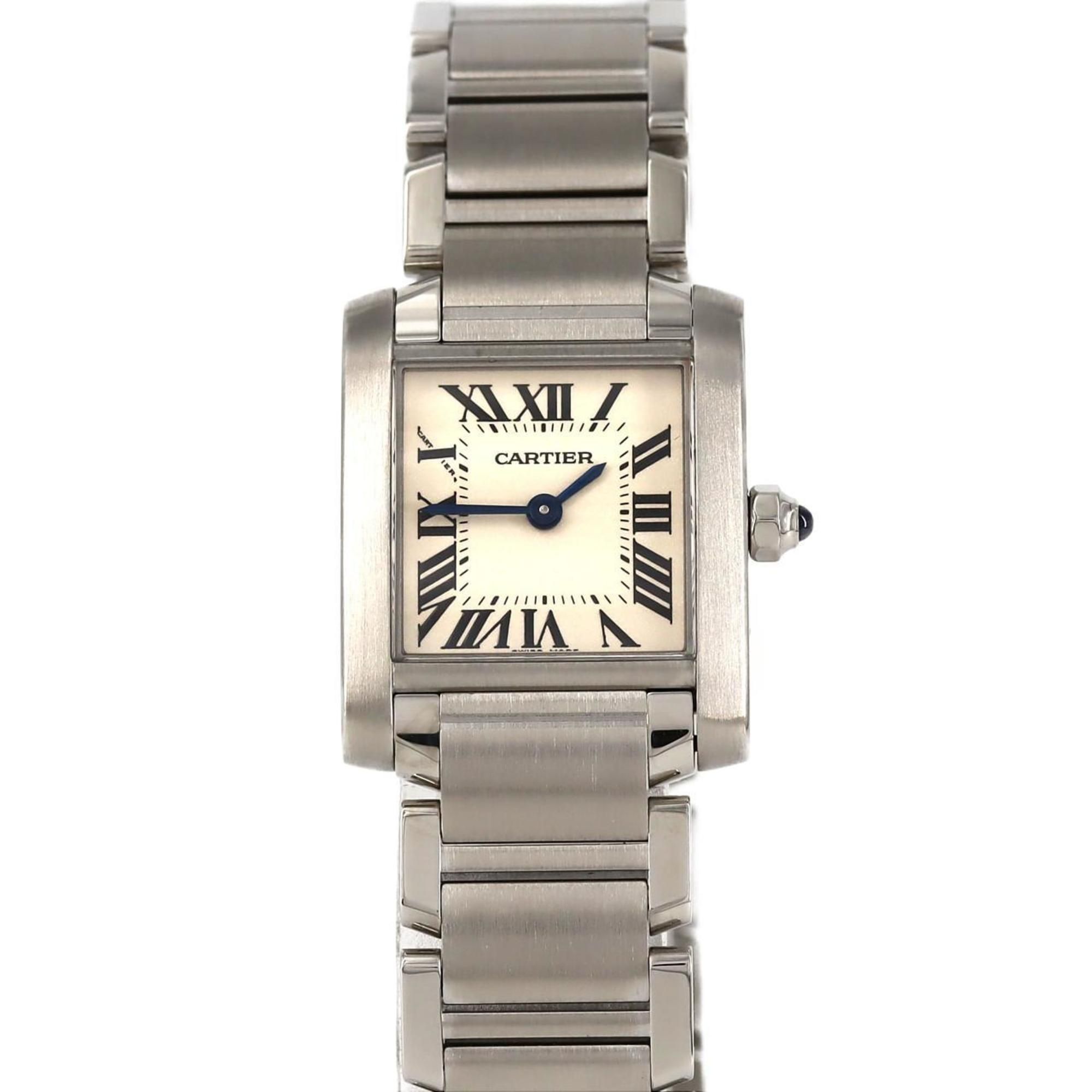 Cartier Tank Francaise SM W51008Q3 SS Wristwatch Quartz