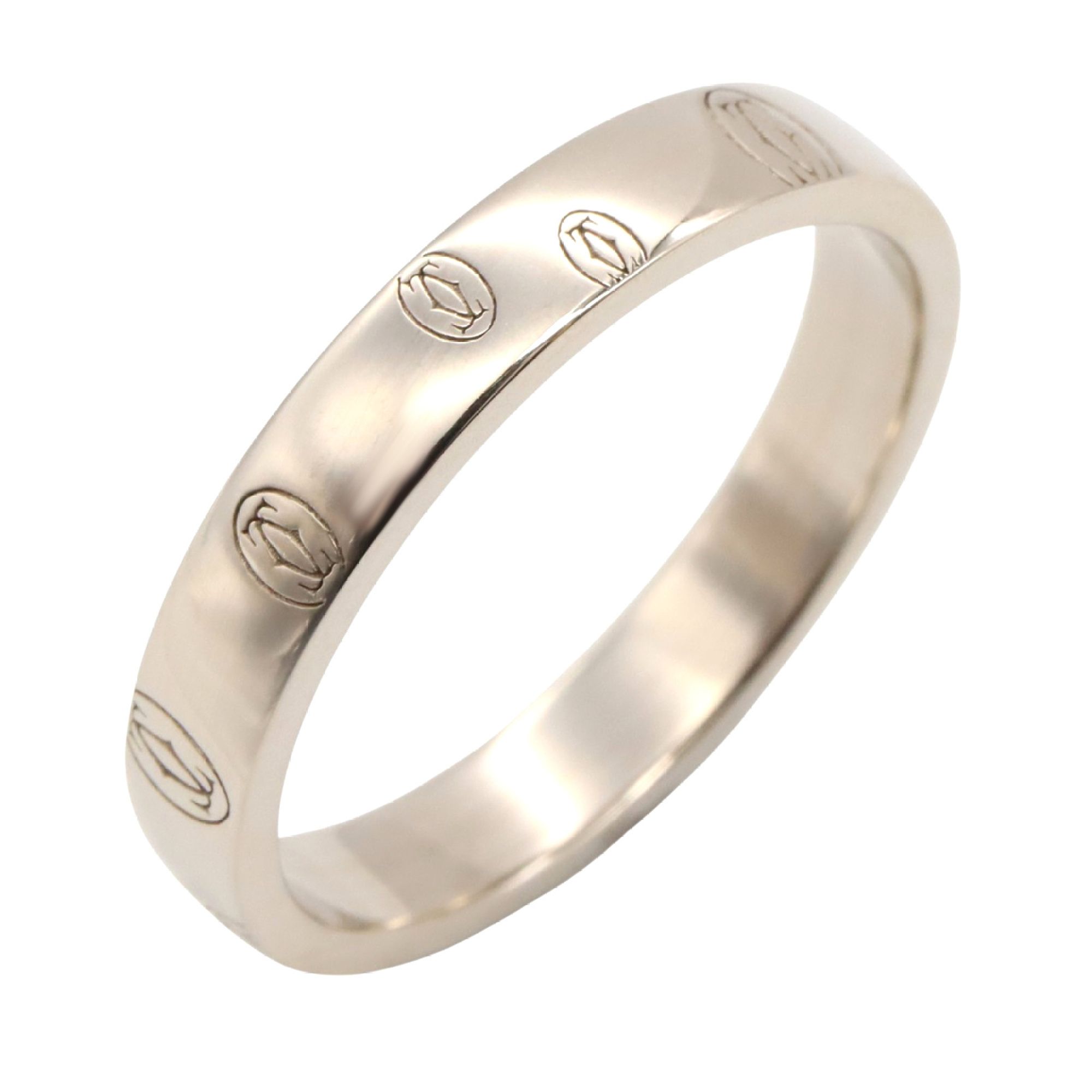 Cartier Happy Birthday Ring, 18K White Gold (K18WG) for Men and Women, Silver